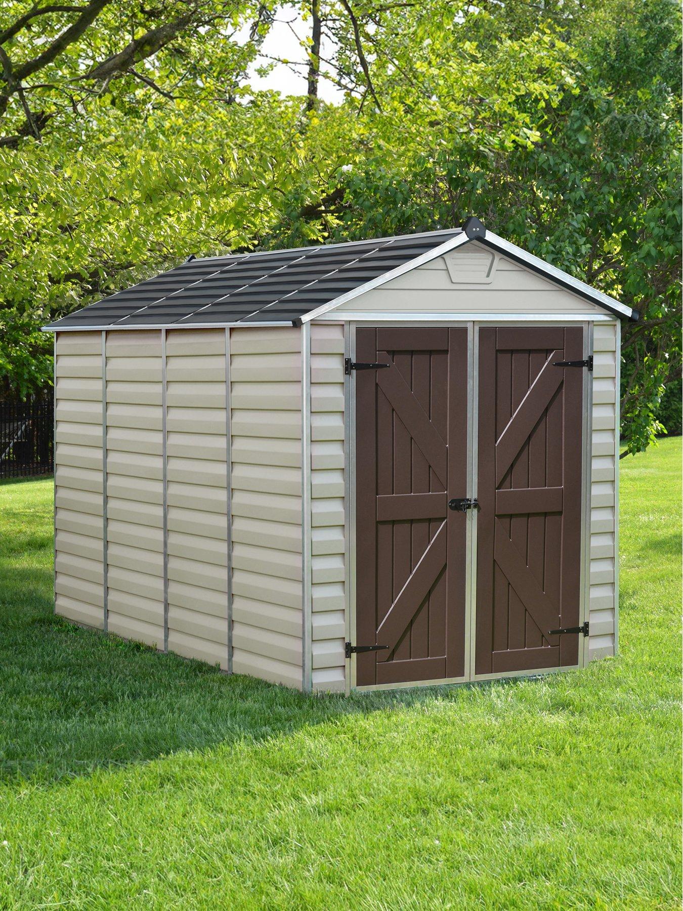Product photograph of Canopia By Palram Skylight Shed 6x10 Tan - Special Pack from very.co.uk