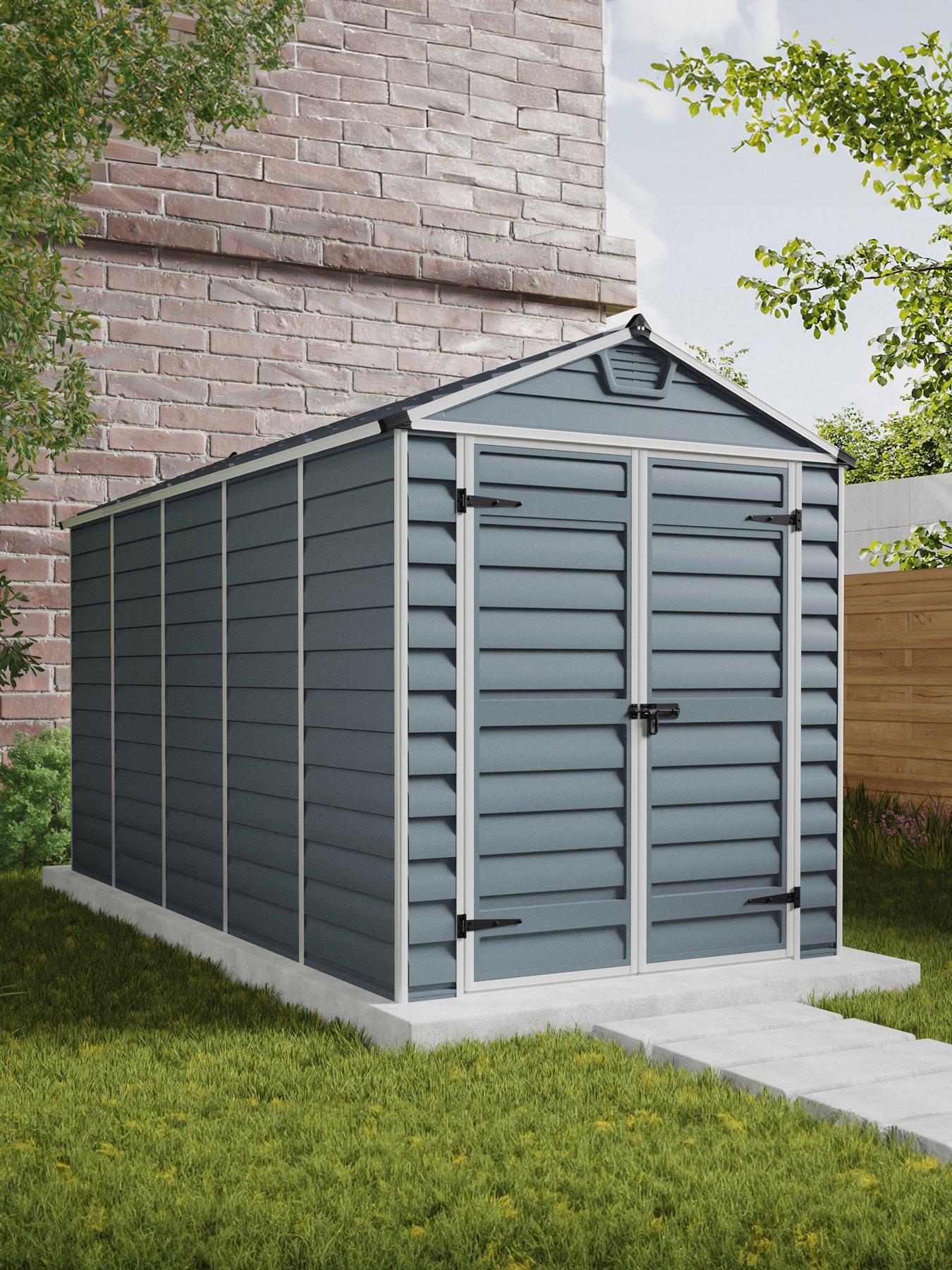 Image 1 of 5 of Canopia by Palram Skylight Shed 6X12 D. Grey-Special Pack