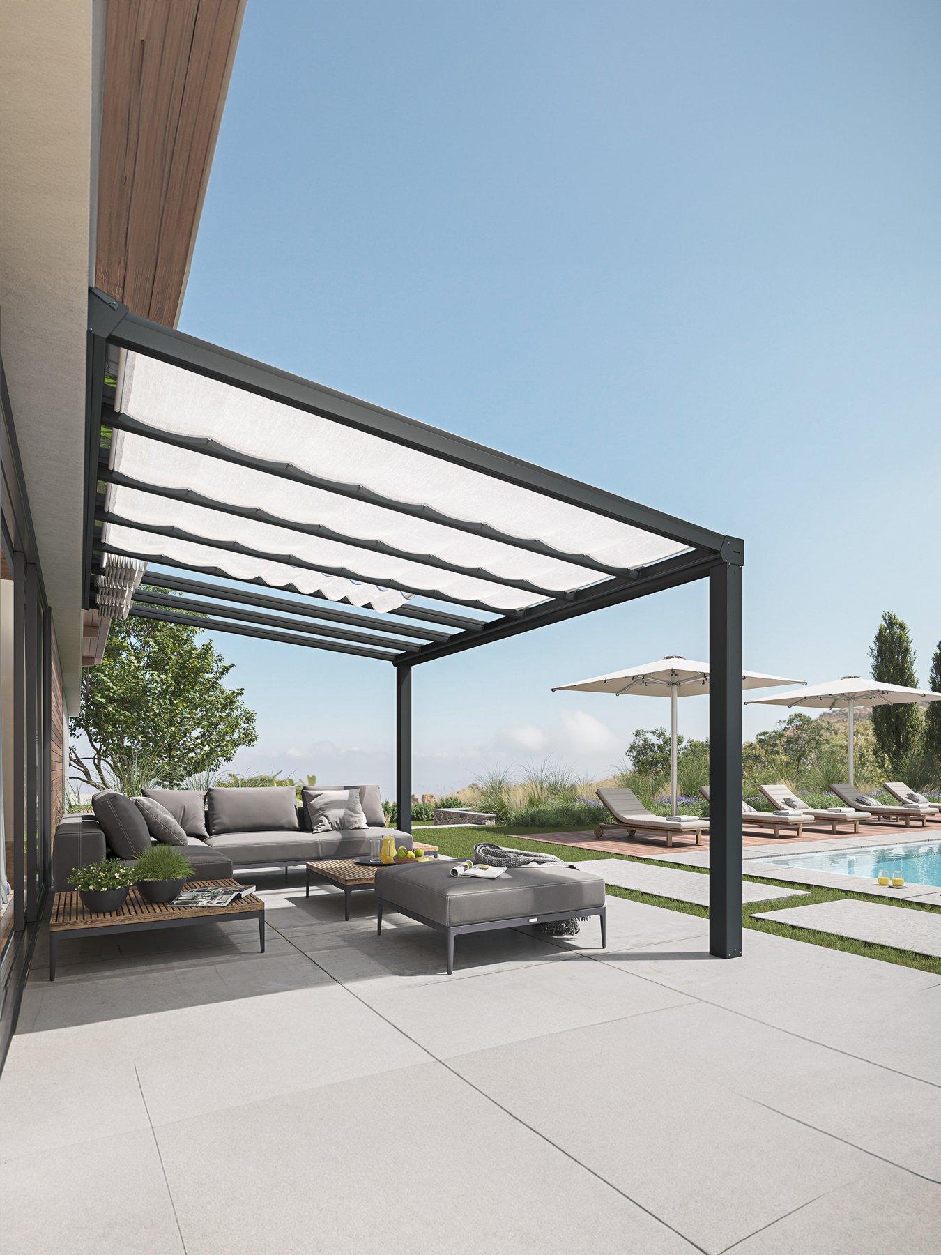 Product photograph of Canopia By Palram Stockholm Patio Cover 3 4x3 7 Special Pack from very.co.uk