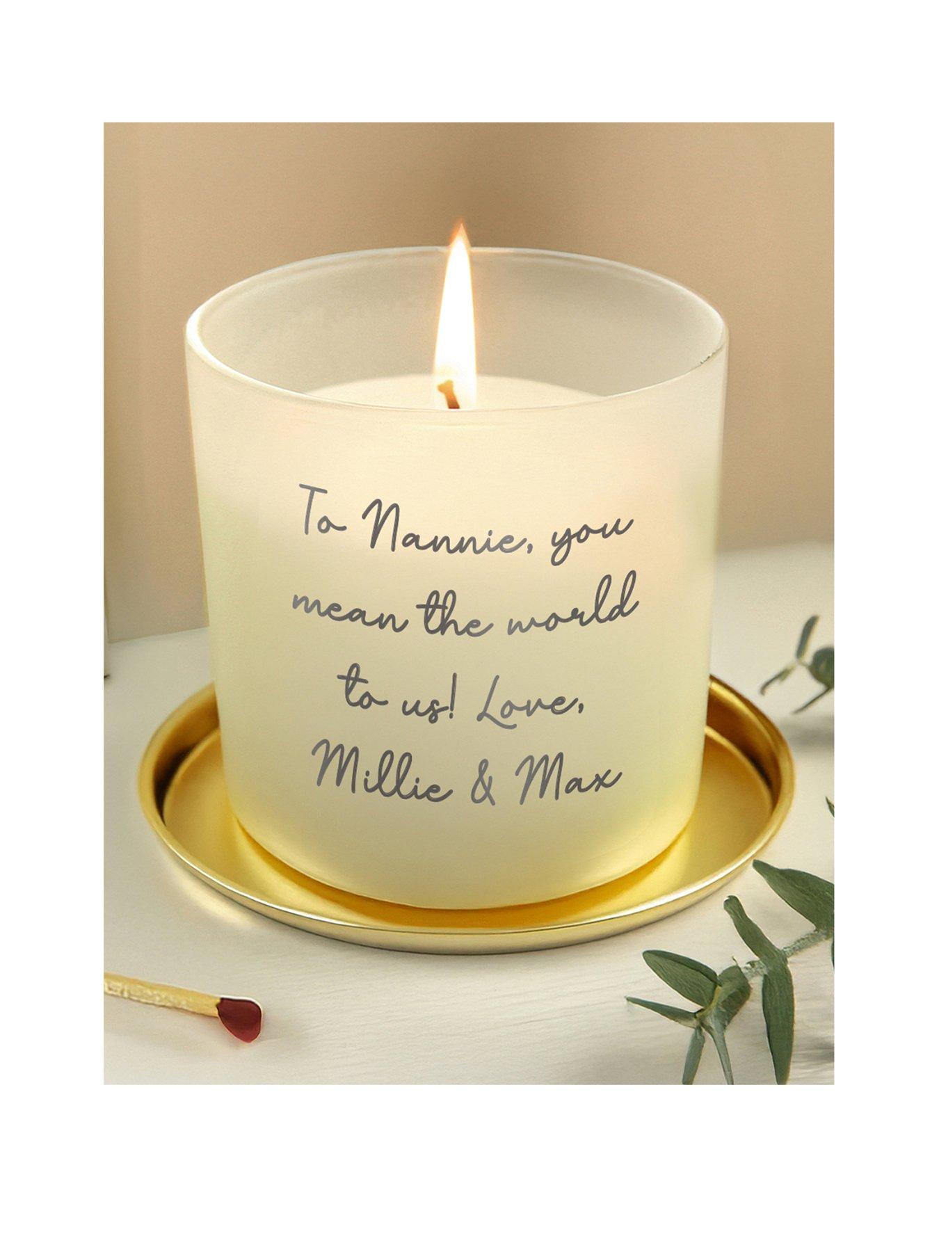 undefined Personalised Frosted Candle Jar