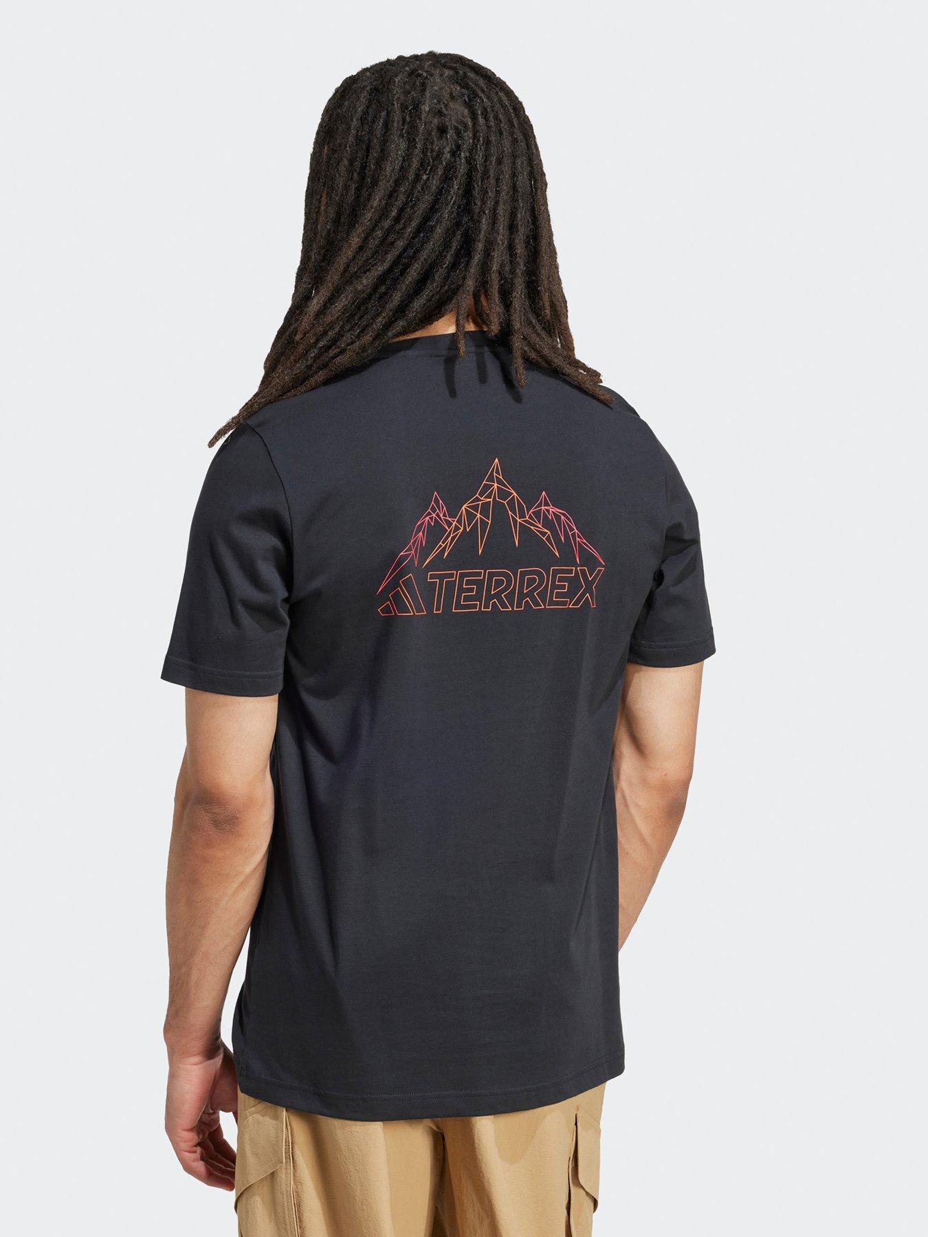 adidas Terrex Mens Outdoor Graphic T-Shirt - Black