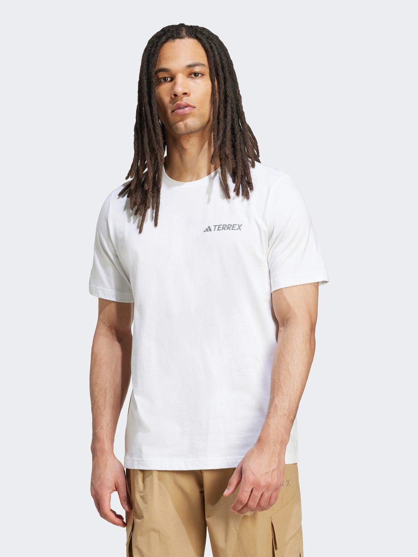 undefined Mens Outdoor Graphic T-Shirt - White