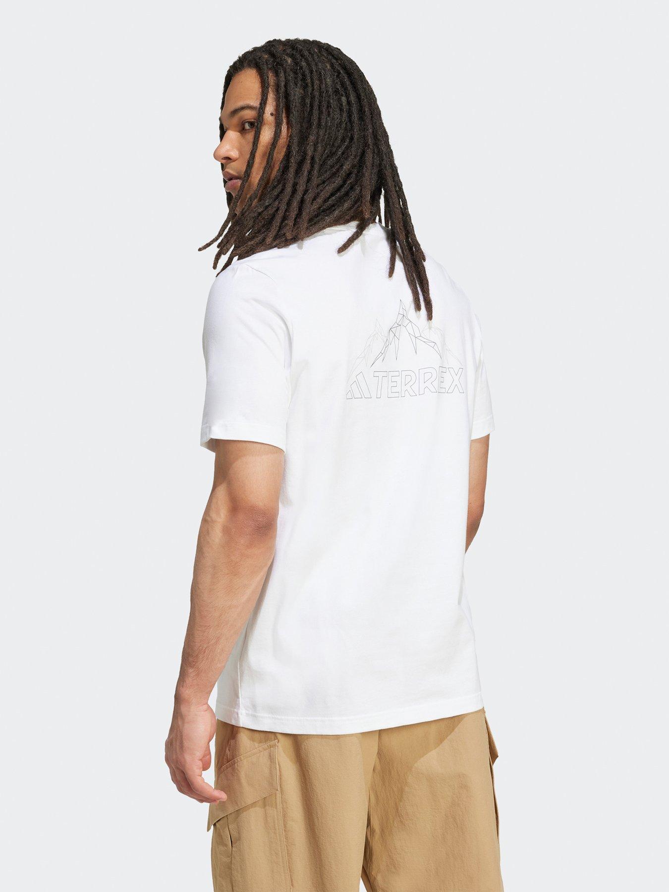 Image 2 of 4 of adidas Terrex Mens Outdoor Graphic T-Shirt - White