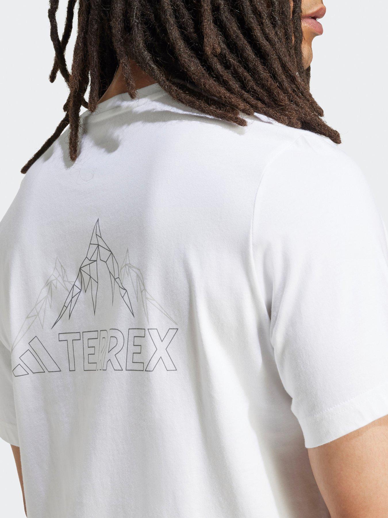 Image 4 of 4 of adidas Terrex Mens Outdoor Graphic T-Shirt - White