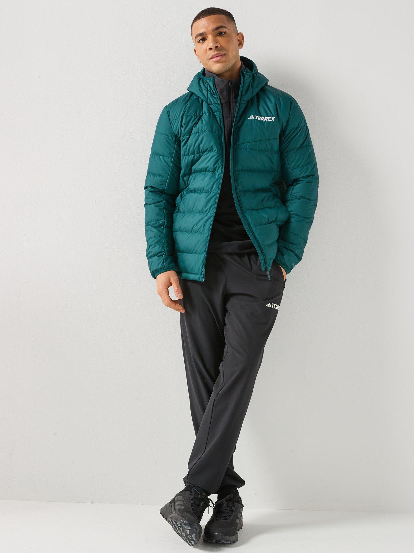 Image 3 of 4 of adidas Terrex Mens Mt Down Hooded Jacket - Green