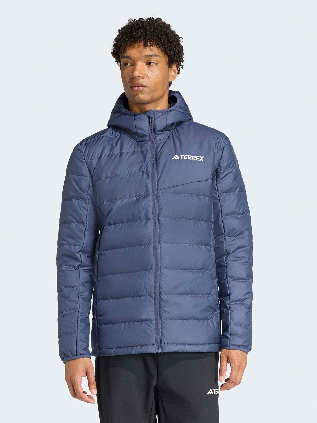Image 1 of 5 of adidas Terrex Mens Mt Down Hooded Jacket - Navy