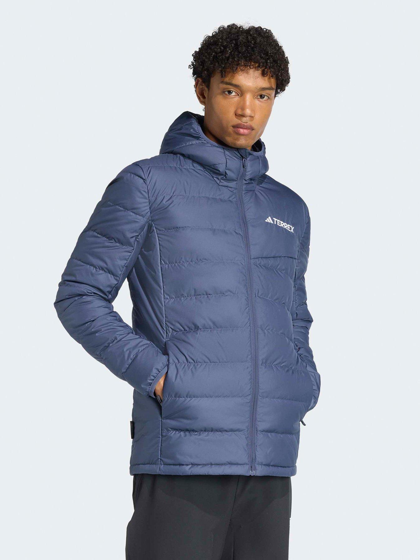 Image 3 of 5 of adidas Terrex Mens Mt Down Hooded Jacket - Navy