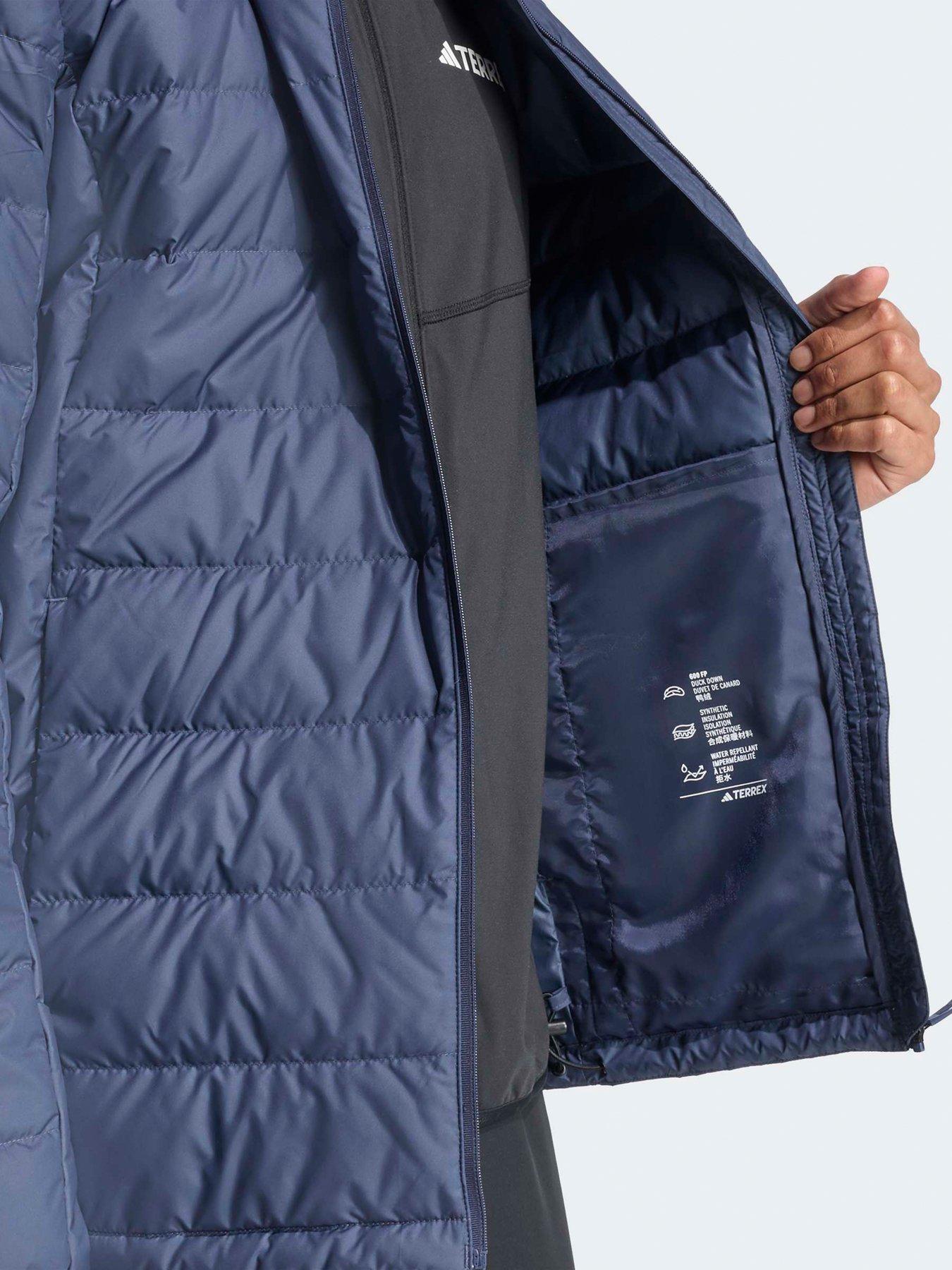 Image 4 of 5 of adidas Terrex Mens Mt Down Hooded Jacket - Navy