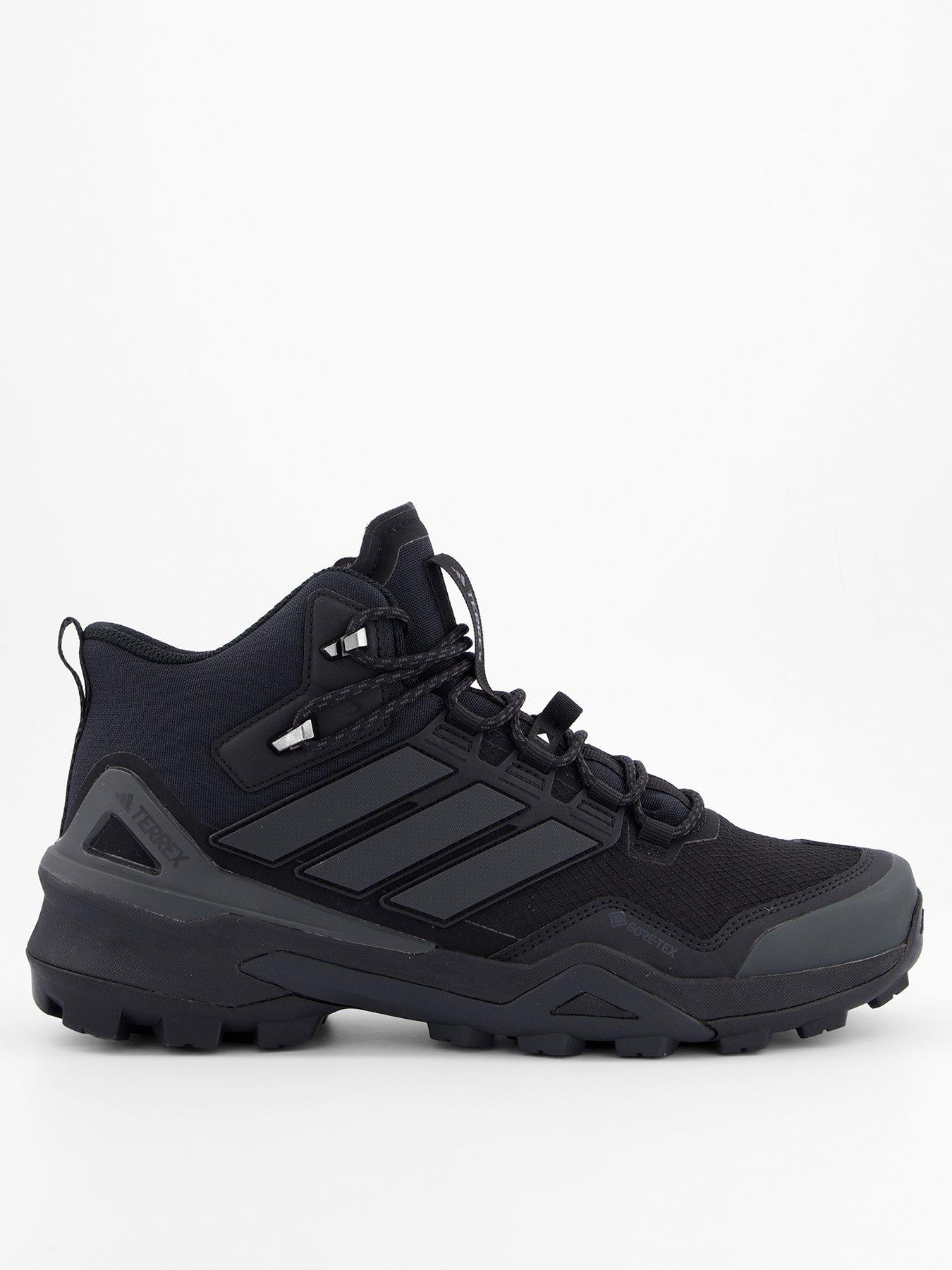 adidas Terrex Mens Outdoor Skychaser Mid Gore-Tex Hiking Shoes, Black, Size 8, Men