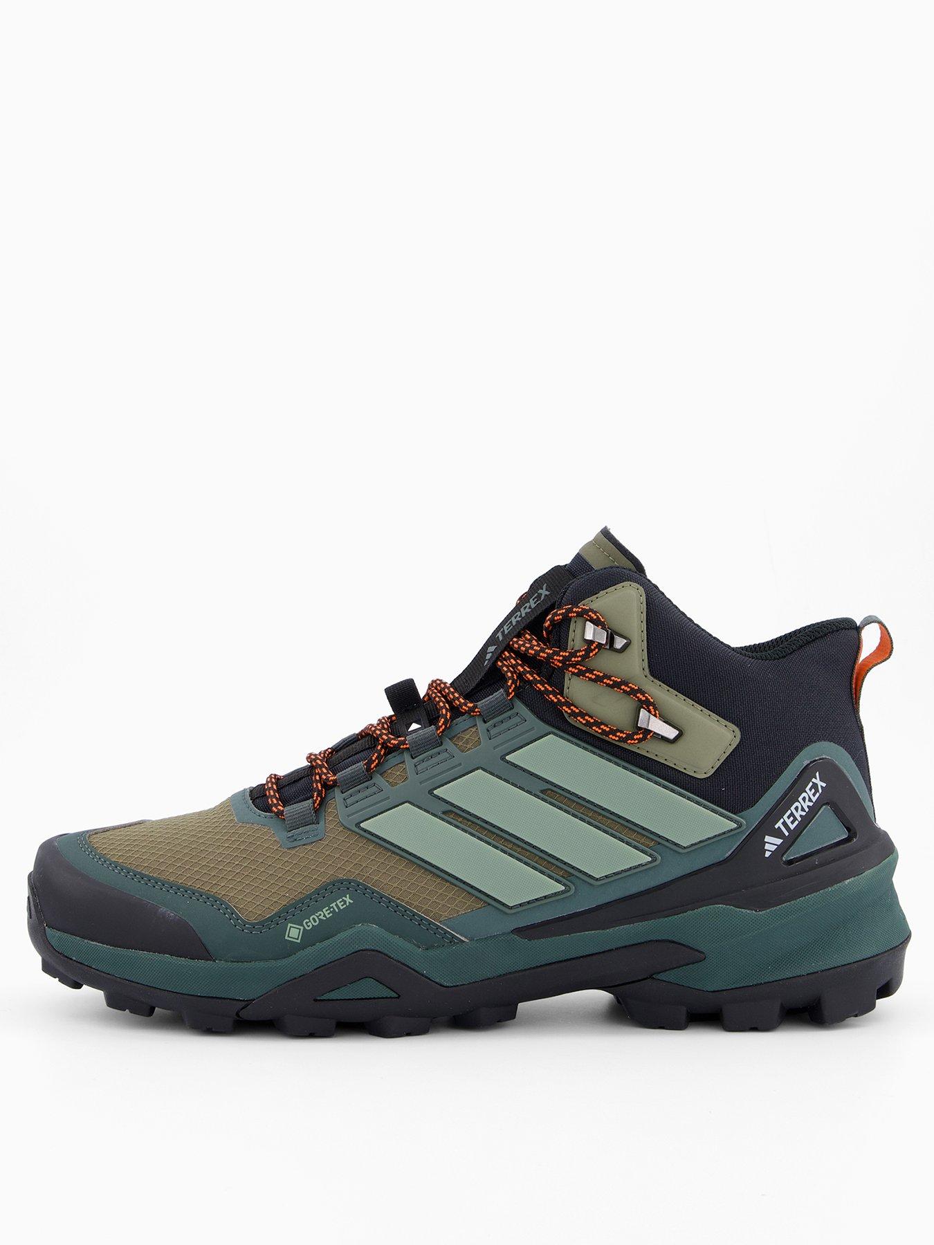 adidas Terrex Mens Outdoor Skychaser Mid Gore-Tex Hiking Shoes - Green