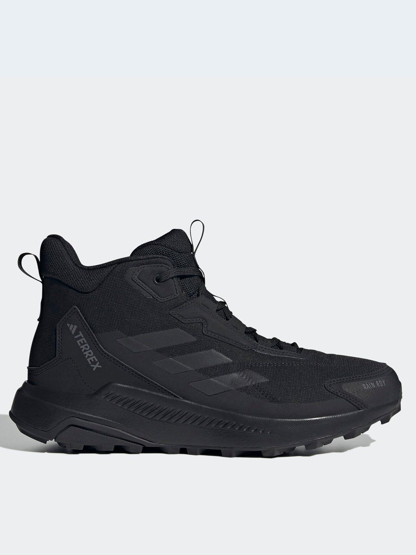 adidas Terrex Mens Anylander Mid Rain Ready Hiking Shoes - Black