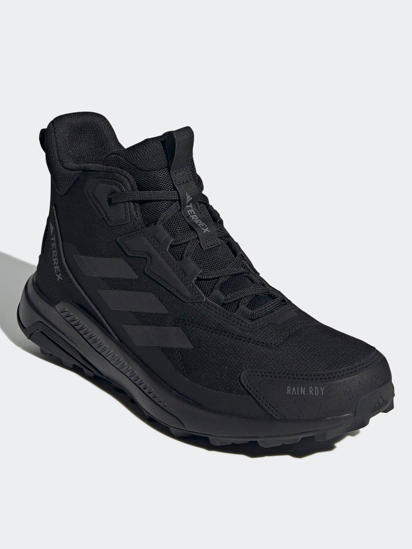 Image 2 of 7 of adidas Terrex Mens Anylander Mid Rain Ready Hiking Shoes - Black