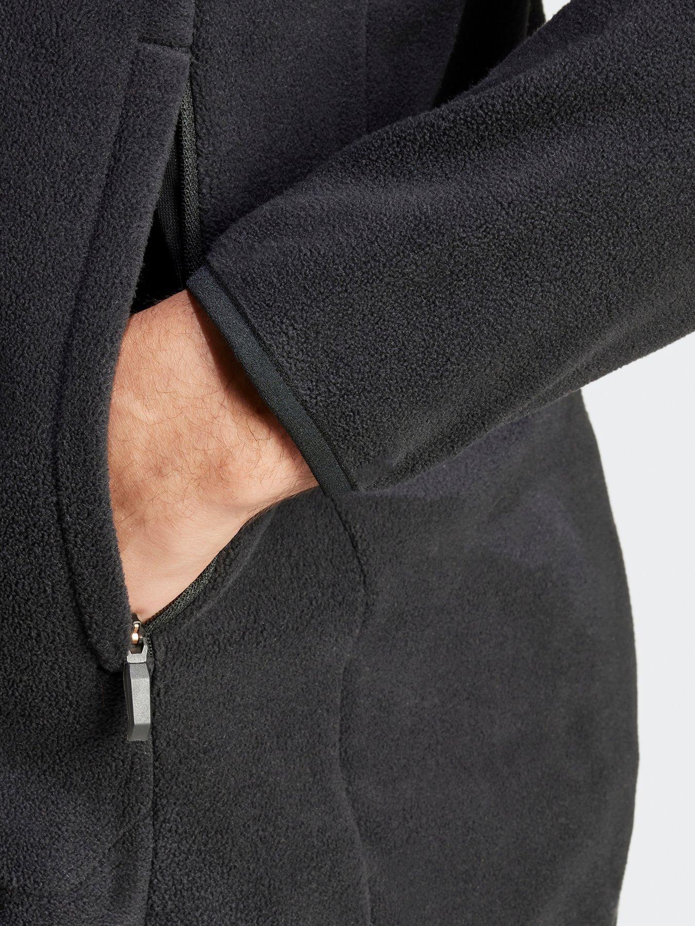 Image 4 of 5 of adidas Terrex Mens Outdoor Multi Full-Zip Fleece Jacket - Black