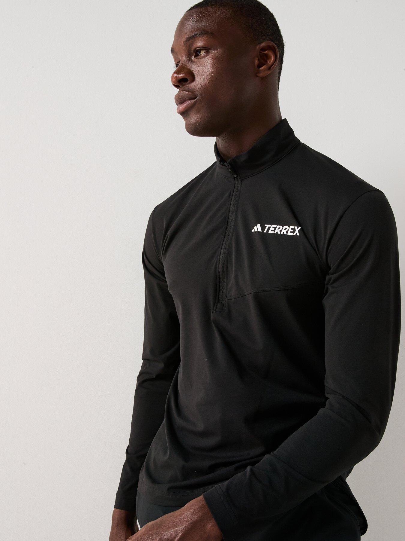 adidas Terrex Mens Outdoor Multi Climacool 1/2 Zip Long Sleeve Top
