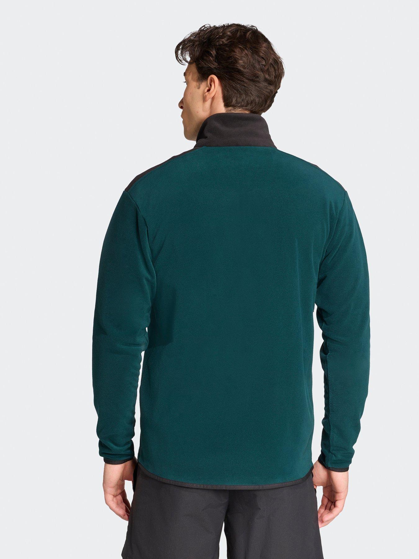 Image 2 of 5 of adidas Terrex Mens Outdoor Multi Full-Zip Fleece Jacket - Green