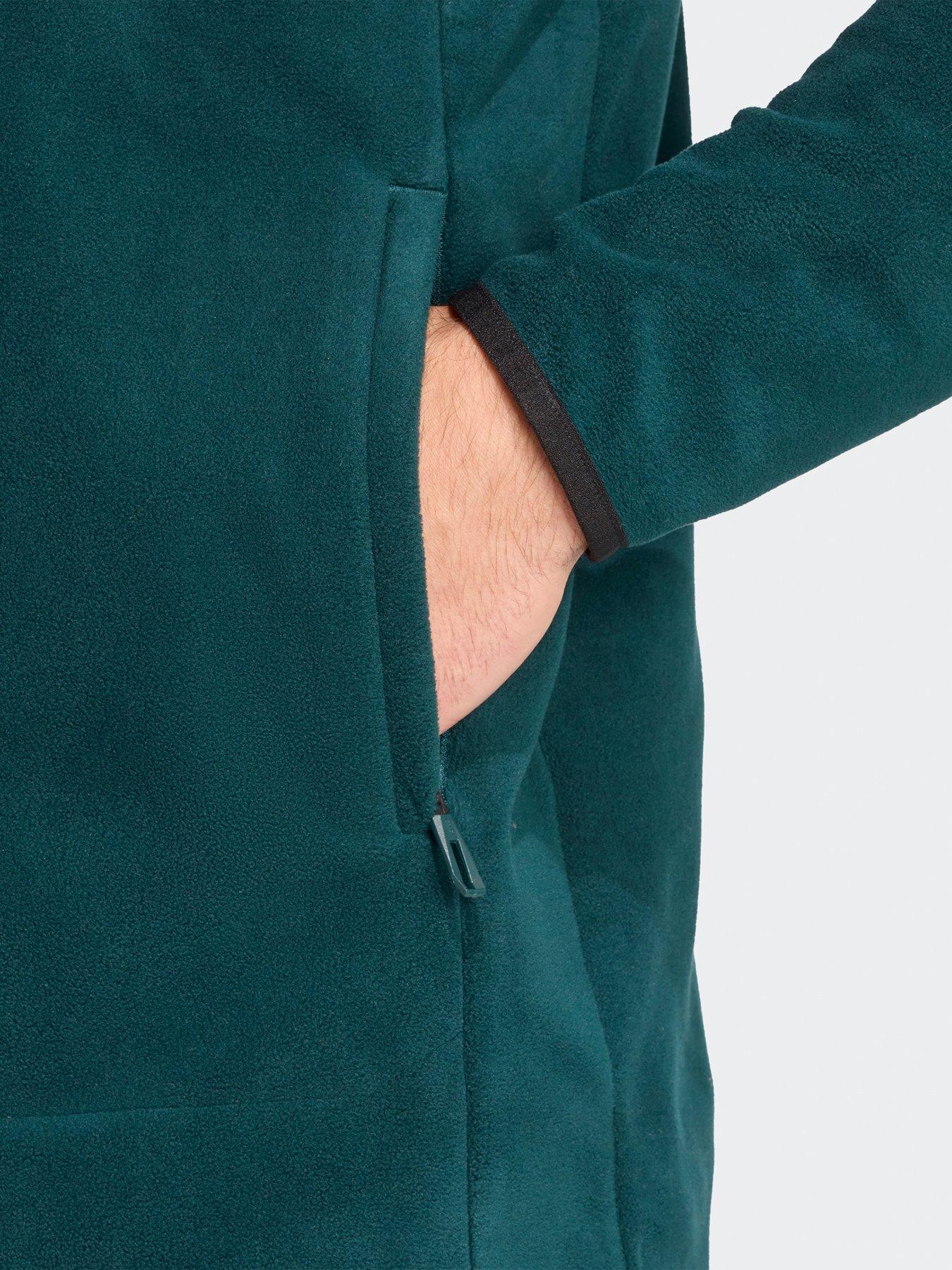 Image 4 of 5 of adidas Terrex Mens Outdoor Multi Full-Zip Fleece Jacket - Green