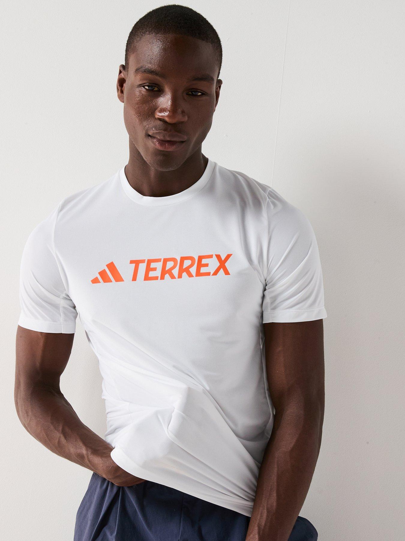 adidas Terrex Mens Terrex Multi Climacool Logo Tech T- Shirt - White