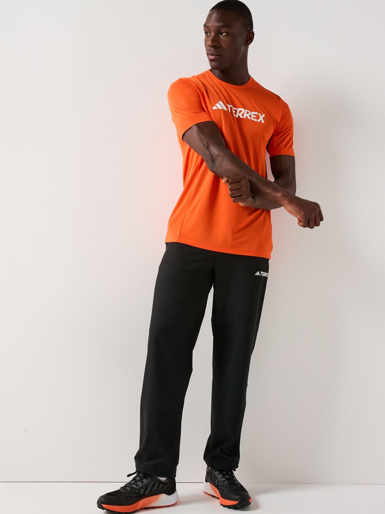 Image 3 of 5 of adidas Terrex Mens Multi Climacool Logo Tech T- Shirt - Orange