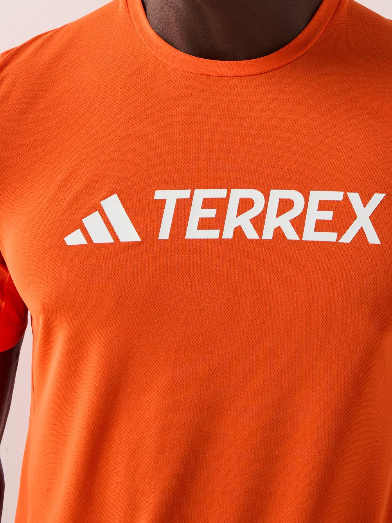 Image 4 of 5 of adidas Terrex Mens Multi Climacool Logo Tech T- Shirt - Orange