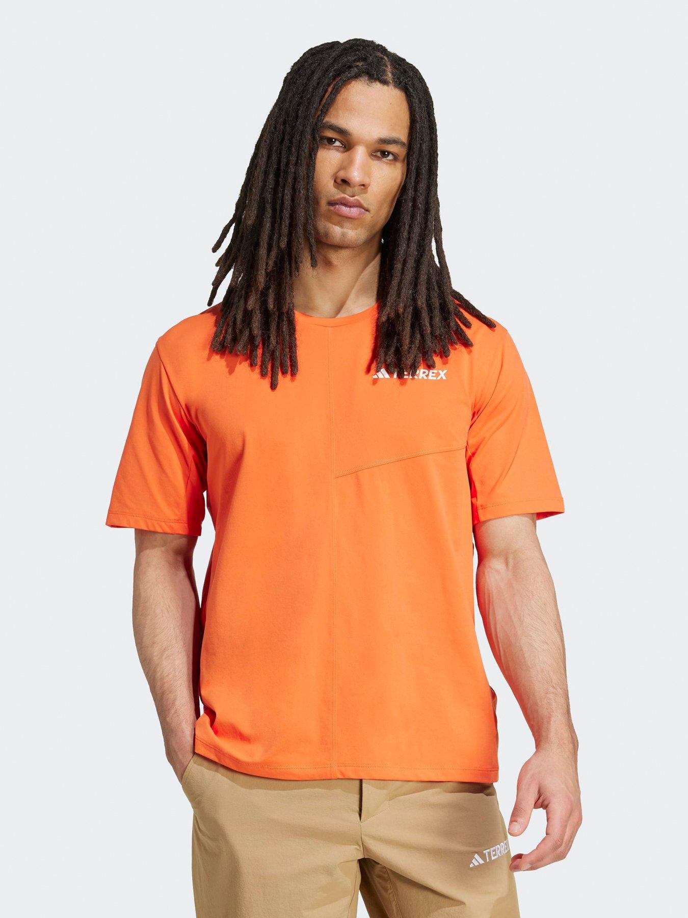 undefined Mens Multi Climacool T- Shirt - Orange