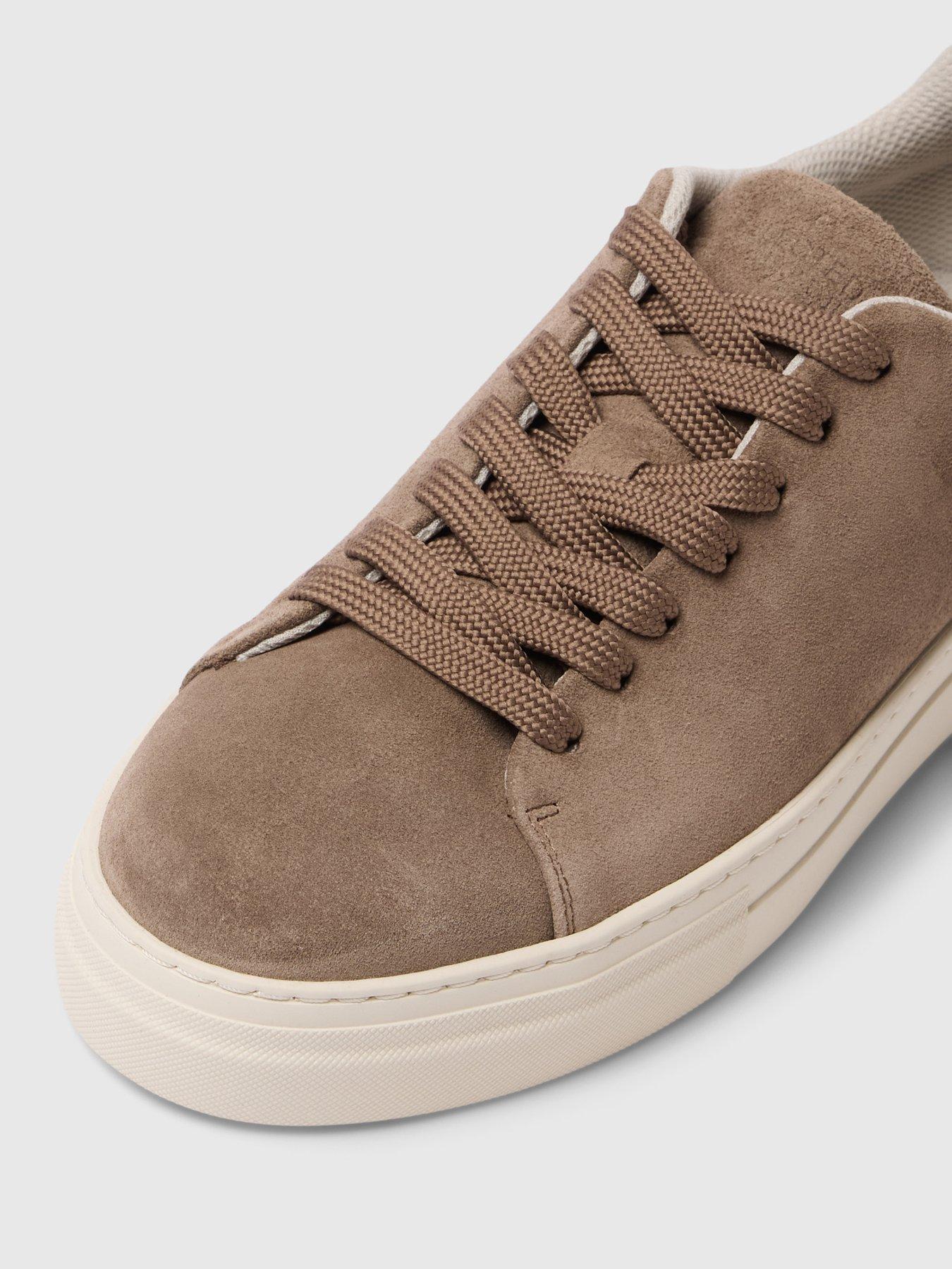 Selected Homme David Chunky Suede Trainers Beige Very