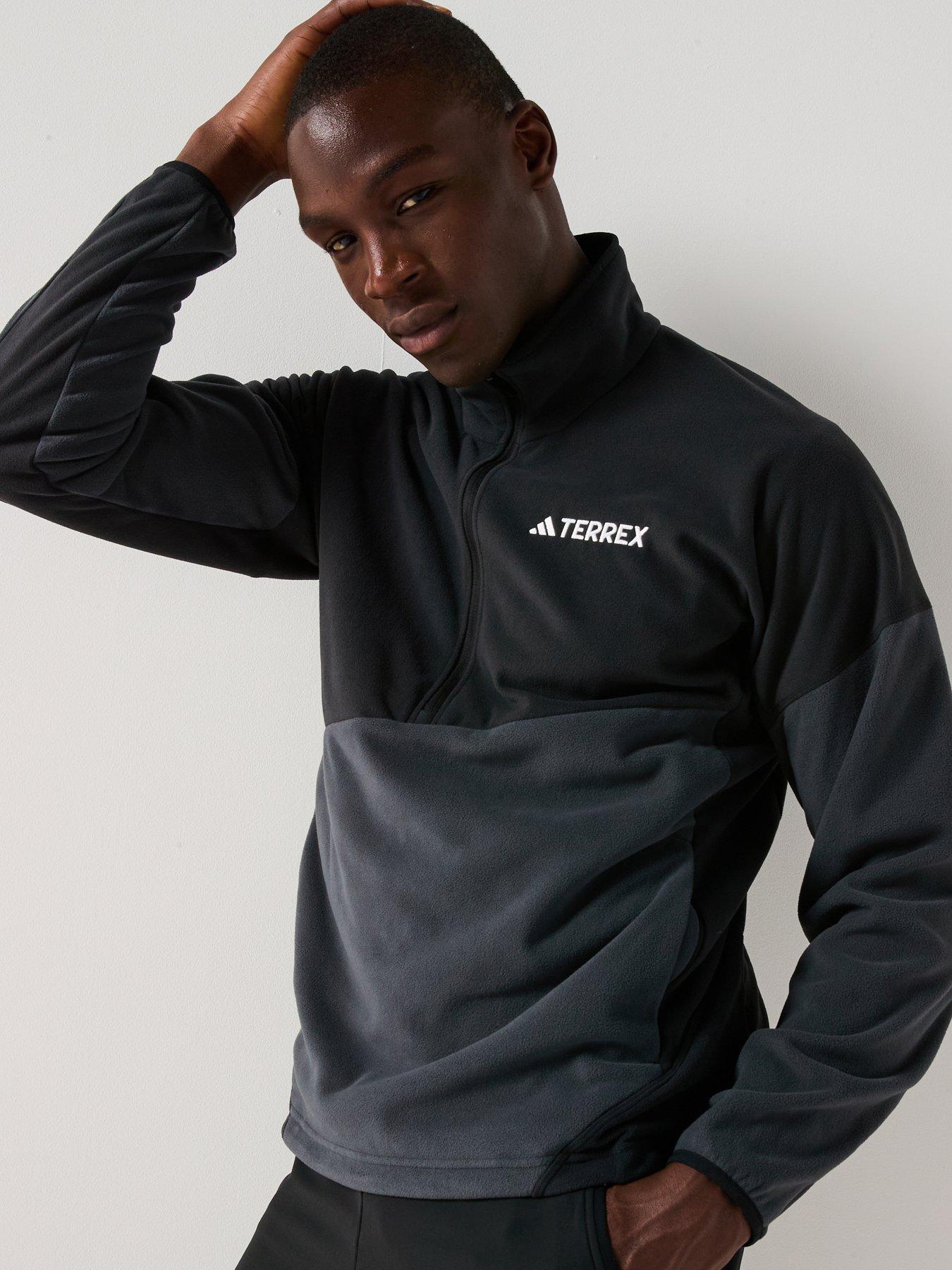 Image 1 of 6 of adidas Terrex Mens Multi Climawarm Fleece Anorak - Black