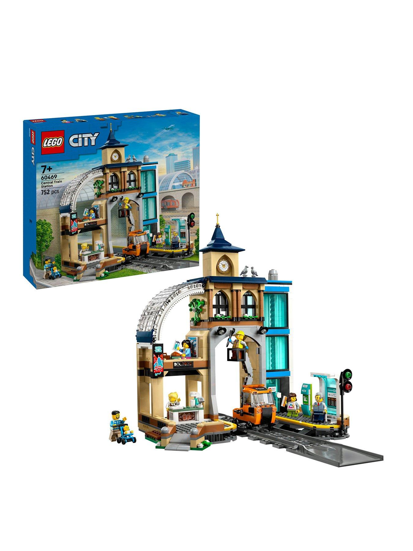 Image 1 of 8 of LEGO City Central Train Station Toy Playset 60469