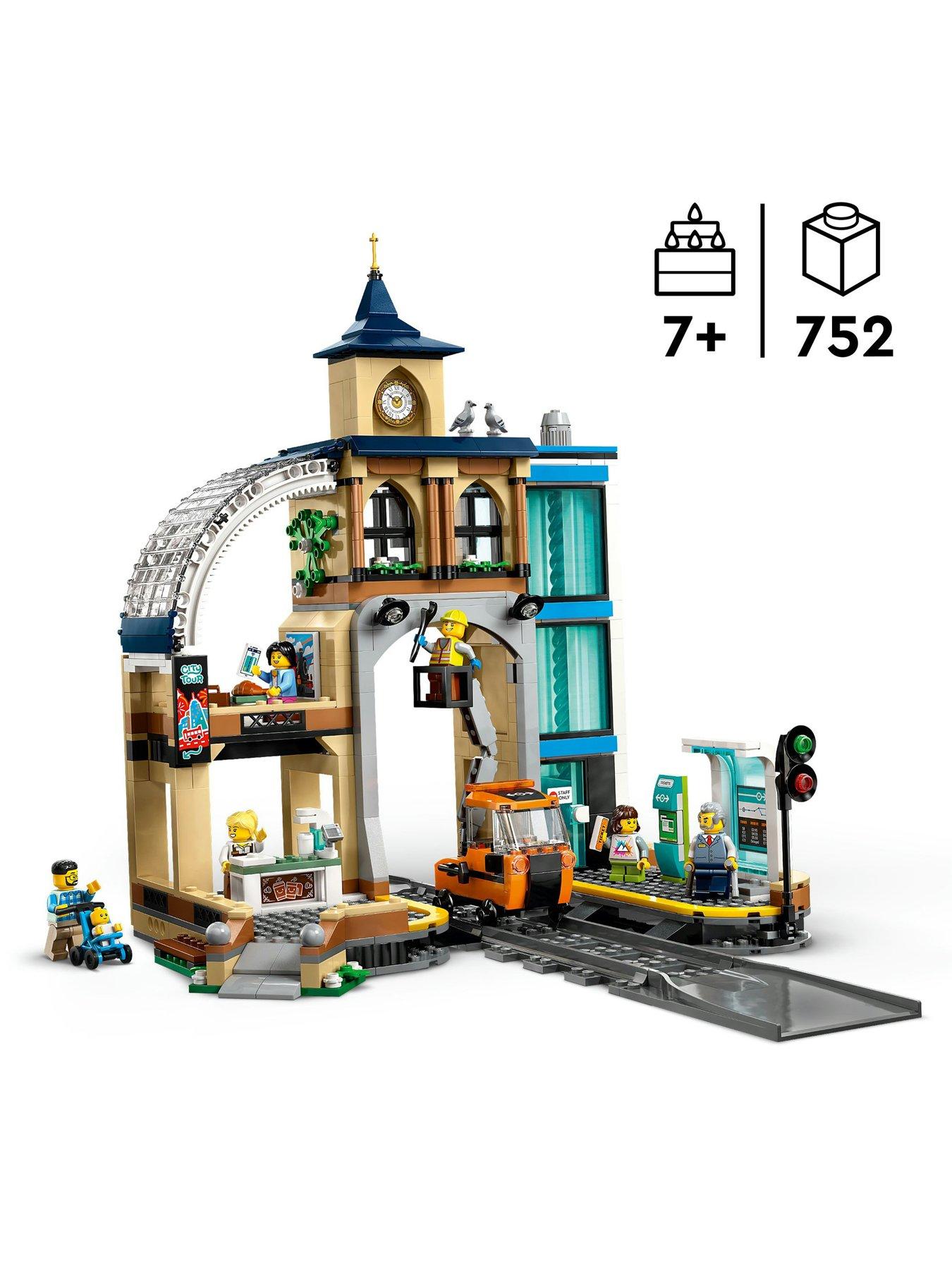 Image 2 of 8 of LEGO City Central Train Station Toy Playset 60469