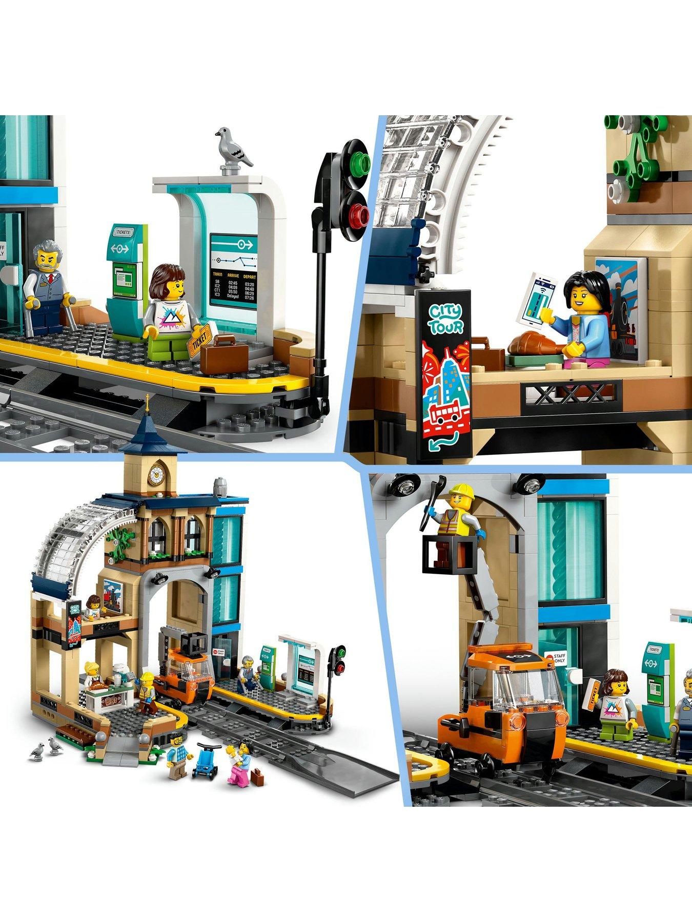 Image 3 of 8 of LEGO City Central Train Station Toy Playset 60469