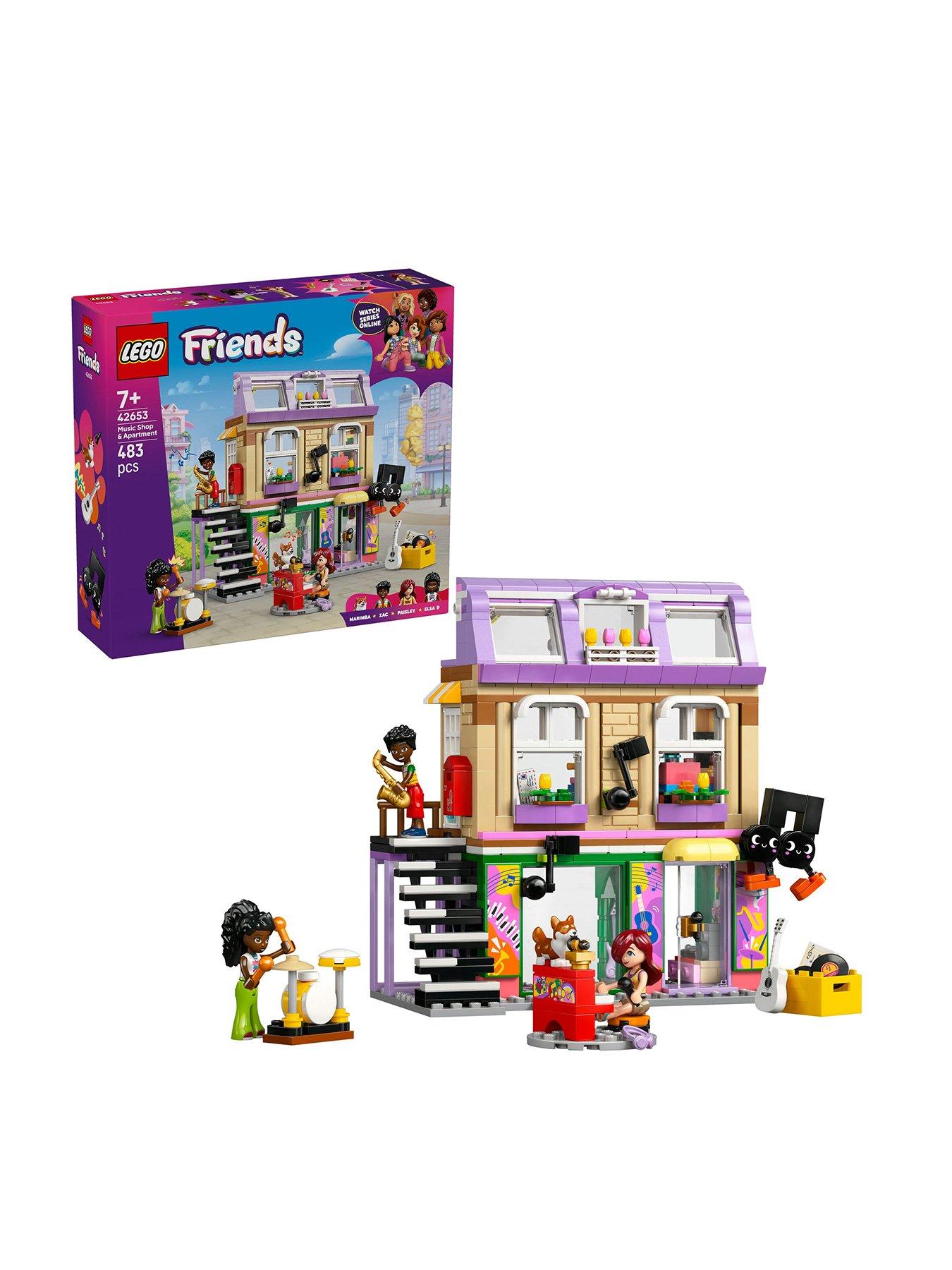 LEGO Friends Music Shop  &  Apartment Building Set Pretend-Play Toy 42653