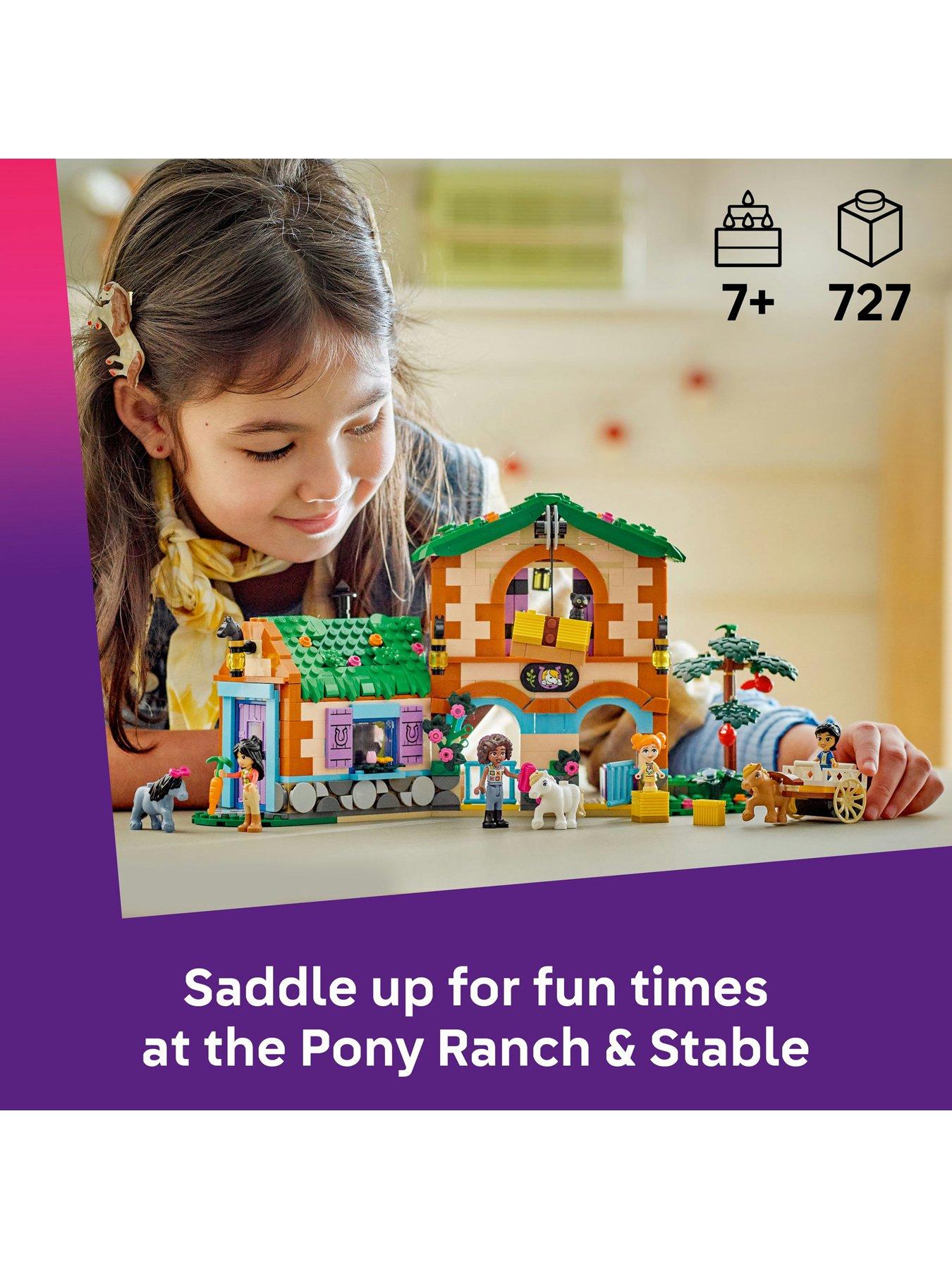 LEGO Friends Pony Ranch Stable Building Set, Horse Toy Playset