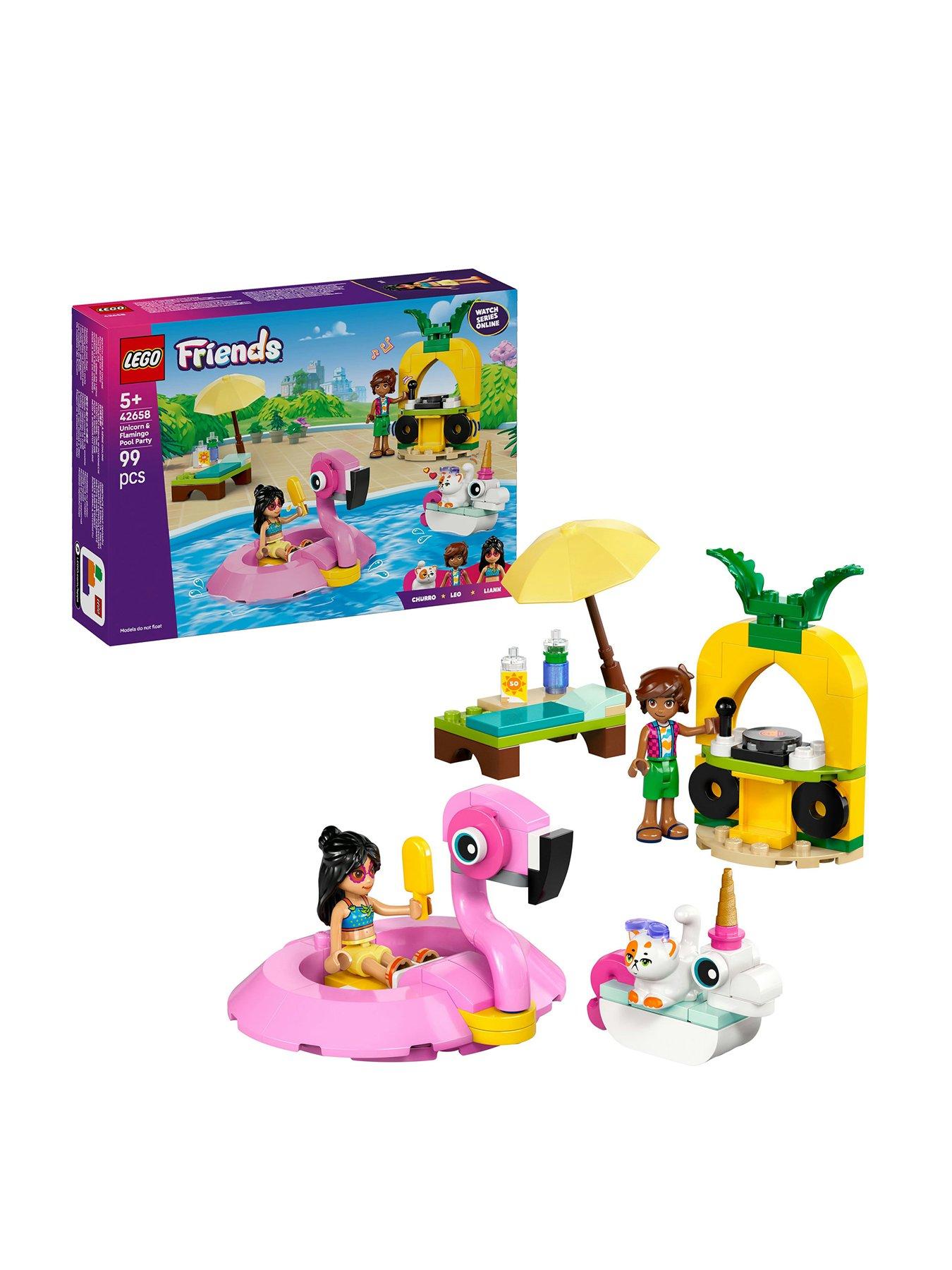 undefined Unicorn  &  Flamingo Pool Party Toy Building Set 42658