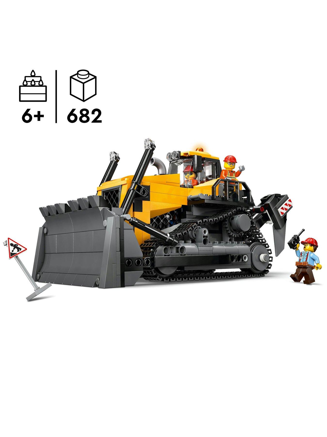 Image 2 of 8 of LEGO City ellow Bulldozer Construction Vehicle Toy 60466