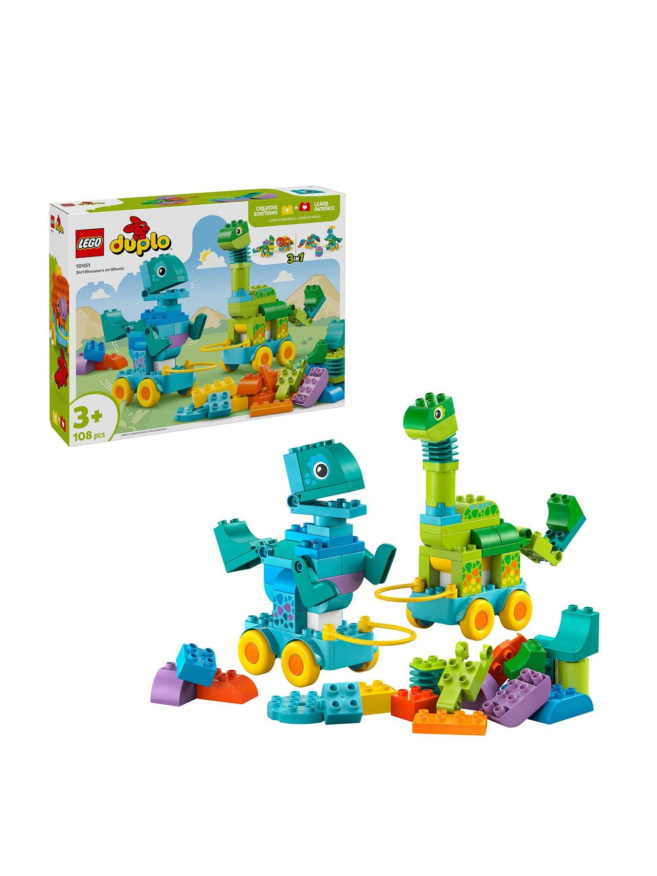 LEGO Duplo 3in1 Dinosaurs on Wheels Toy 10451