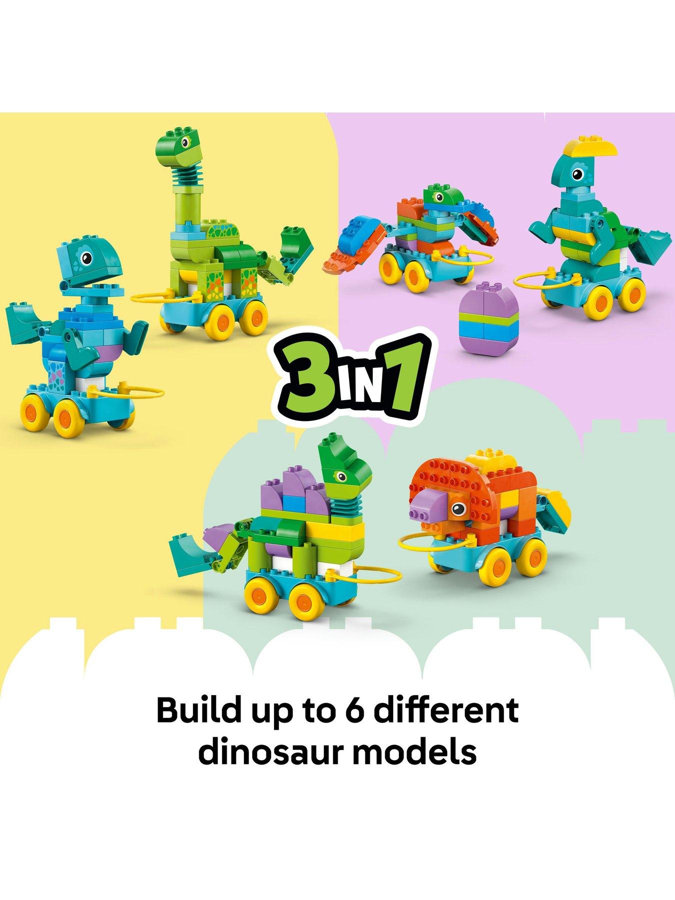 Image 4 of 8 of LEGO Duplo 3in1 Dinosaurs on Wheels Toy 10451