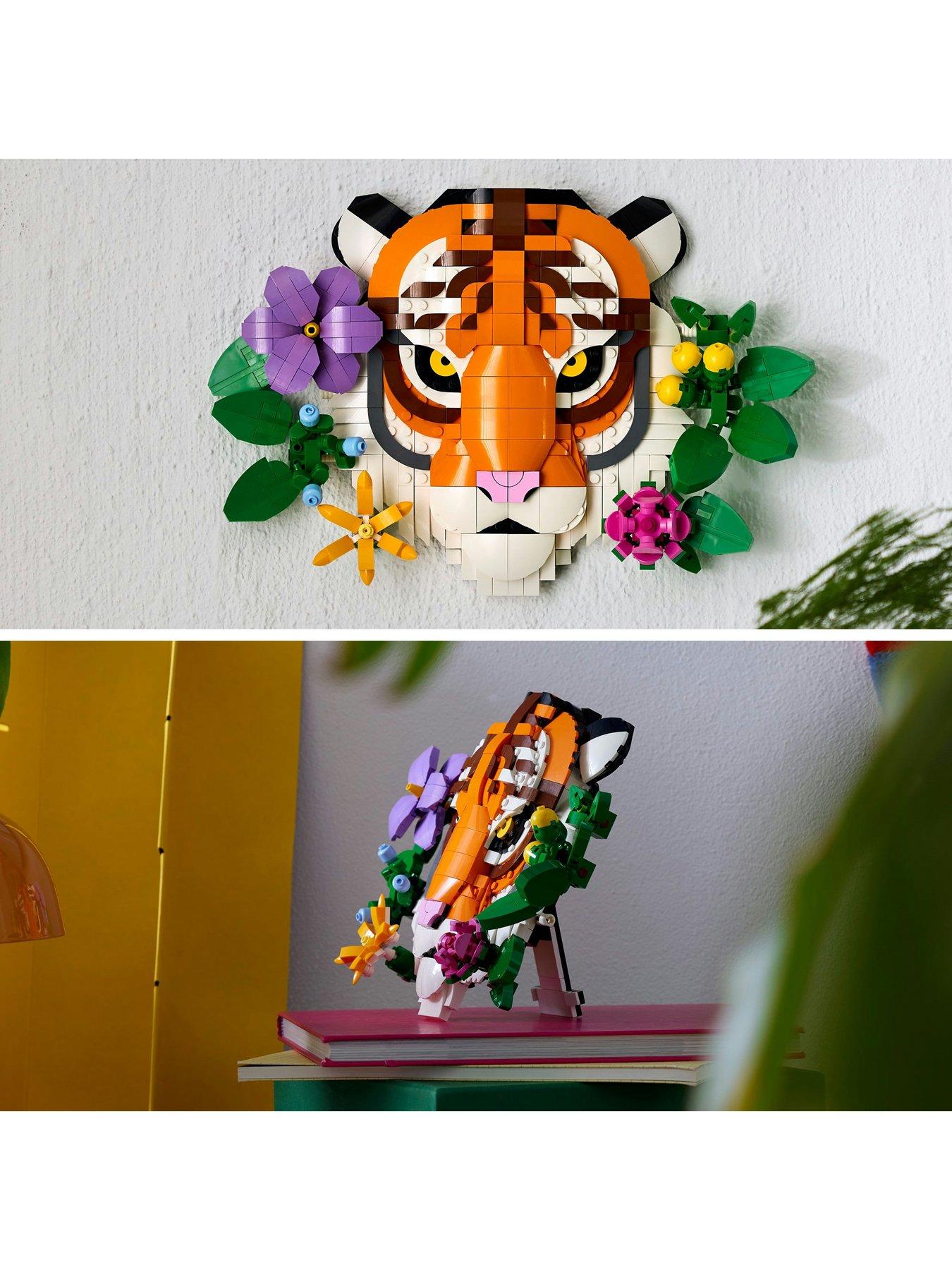 Image 4 of 6 of LEGO ART The Fauna Collection &ndash; Tiger, Housewarming Gift for a New Home 31217