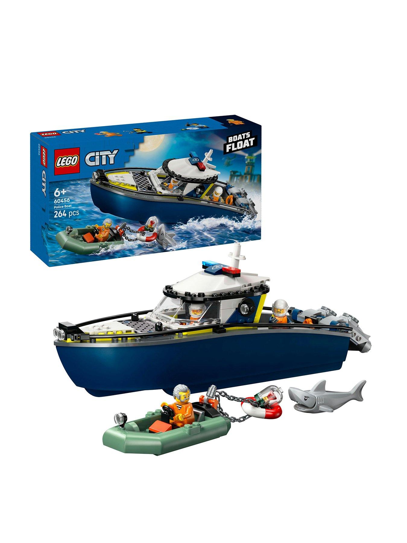 Lego City Police Boat Chase Toy With A Speedboat 60456