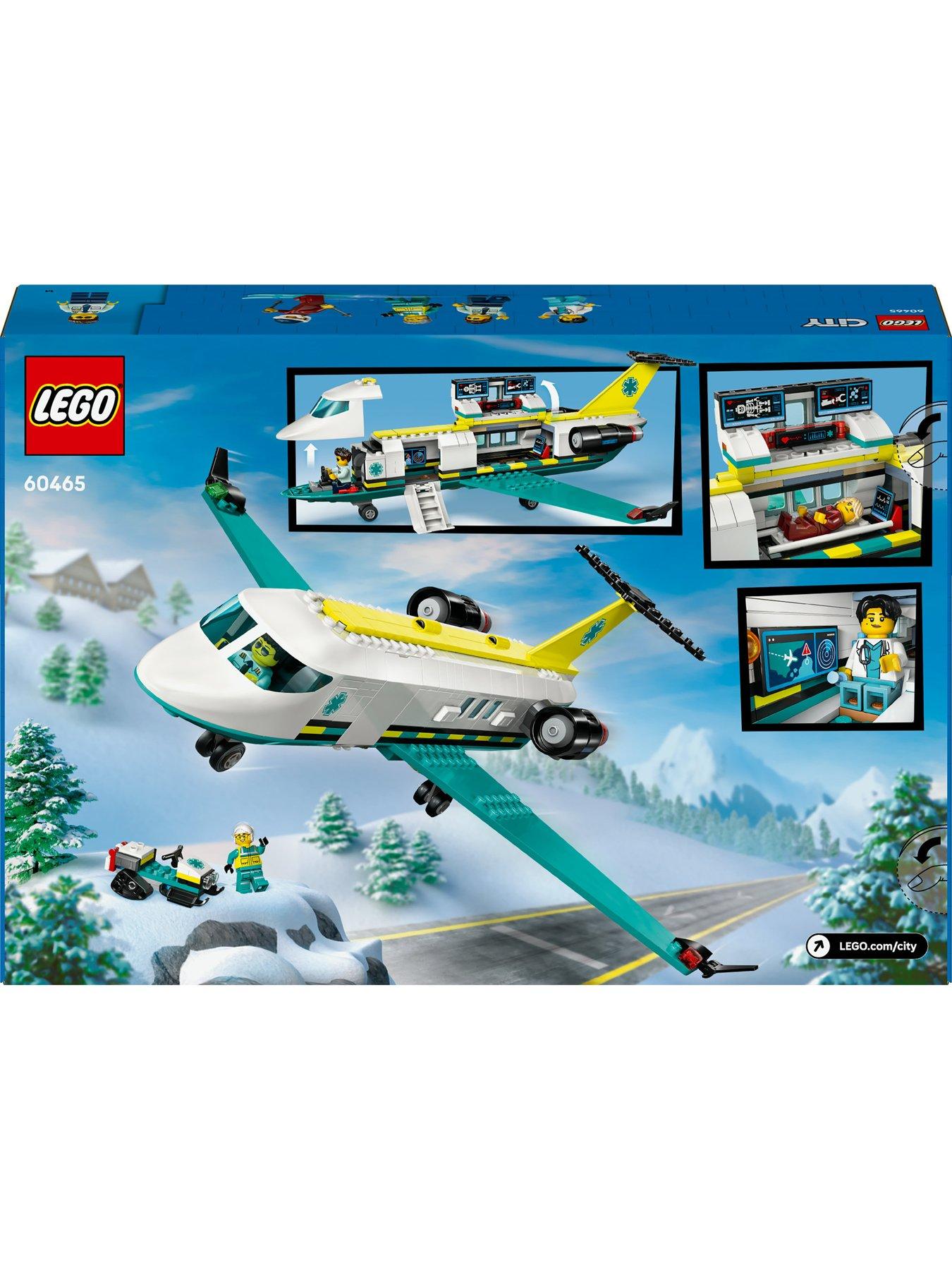 LEGO City Emergency Air Ambulance Airplane Toy 60465 Very