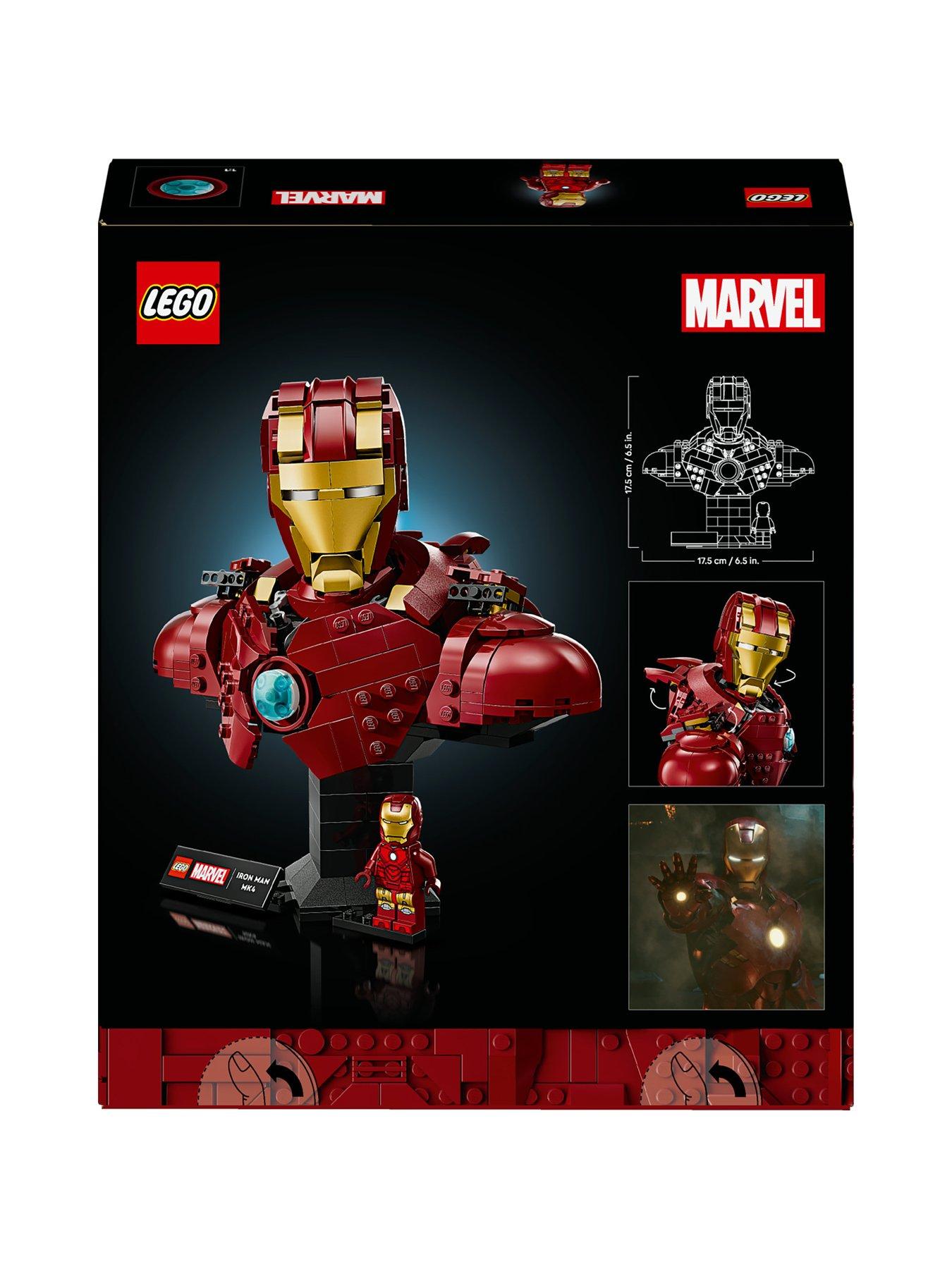 Image 7 of 7 of LEGO Marvel Super Heroes Iron Man MK4 Bust, Buildable Model for Adults with Minifigure 76327