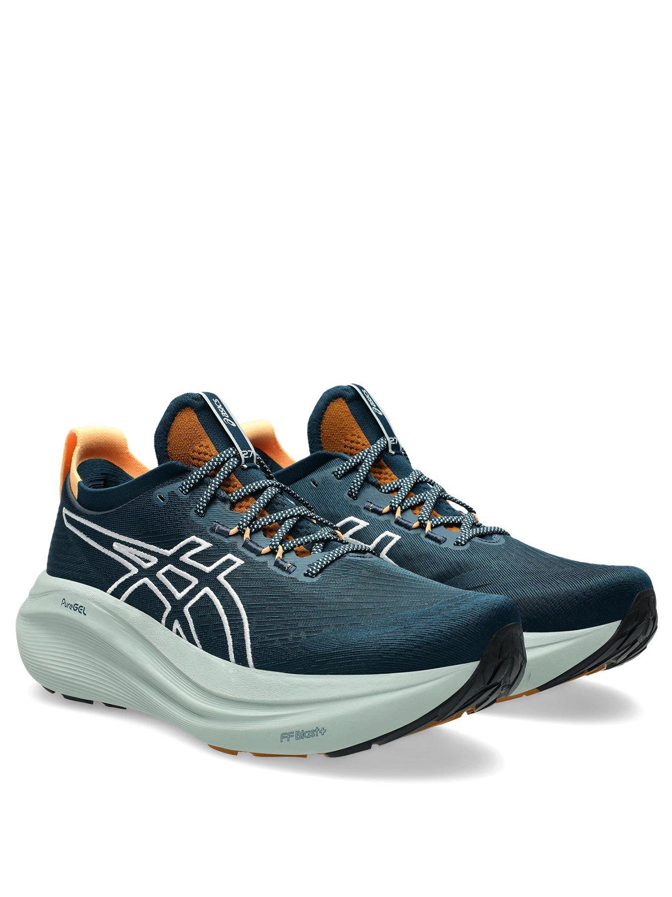 Image 2 of 8 of Asics Mens Running Gel-Nimbus 27 Nature Bathing Trainers - Green