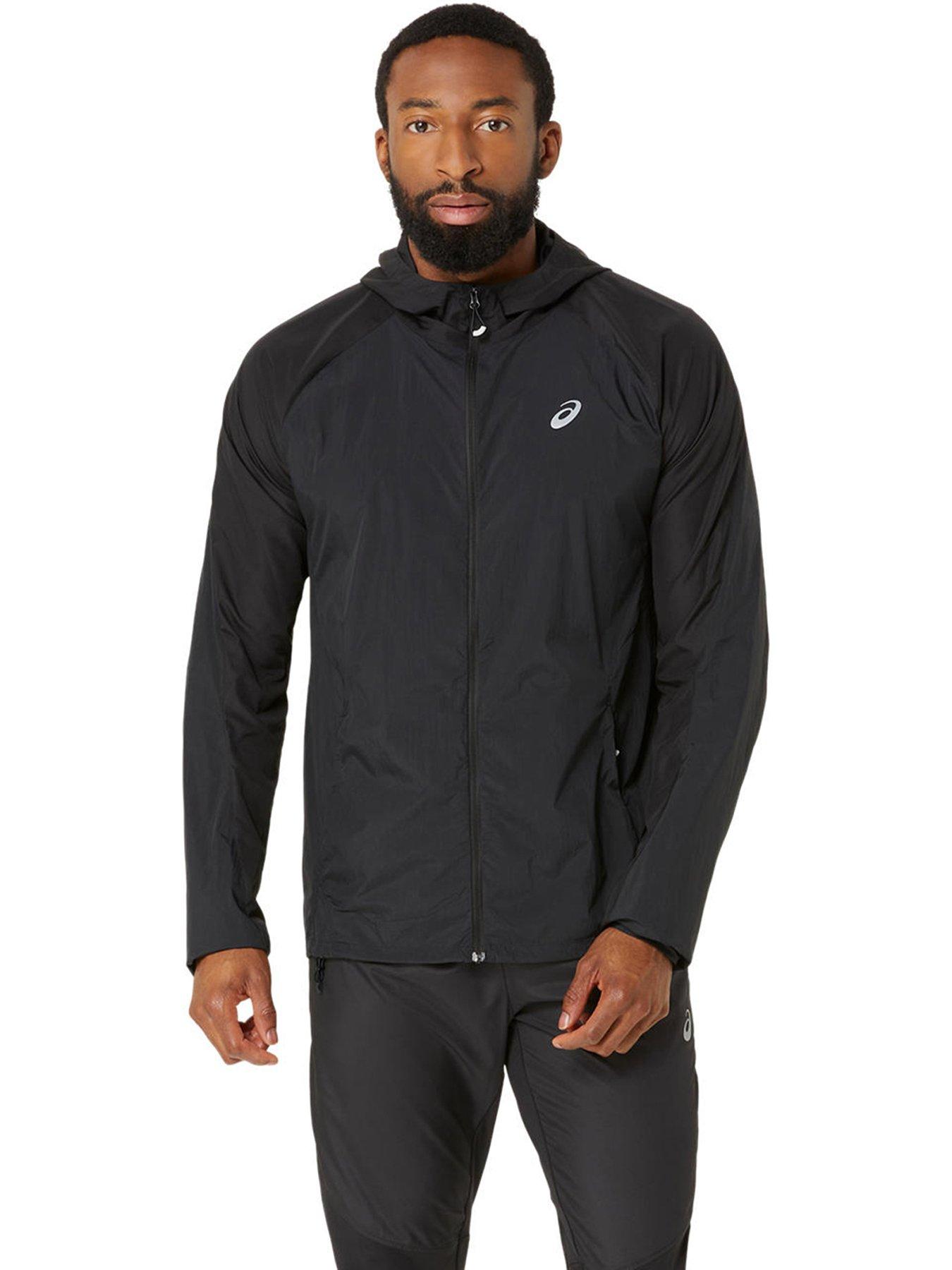 undefined Mens Running Road Packable Jacket - Black