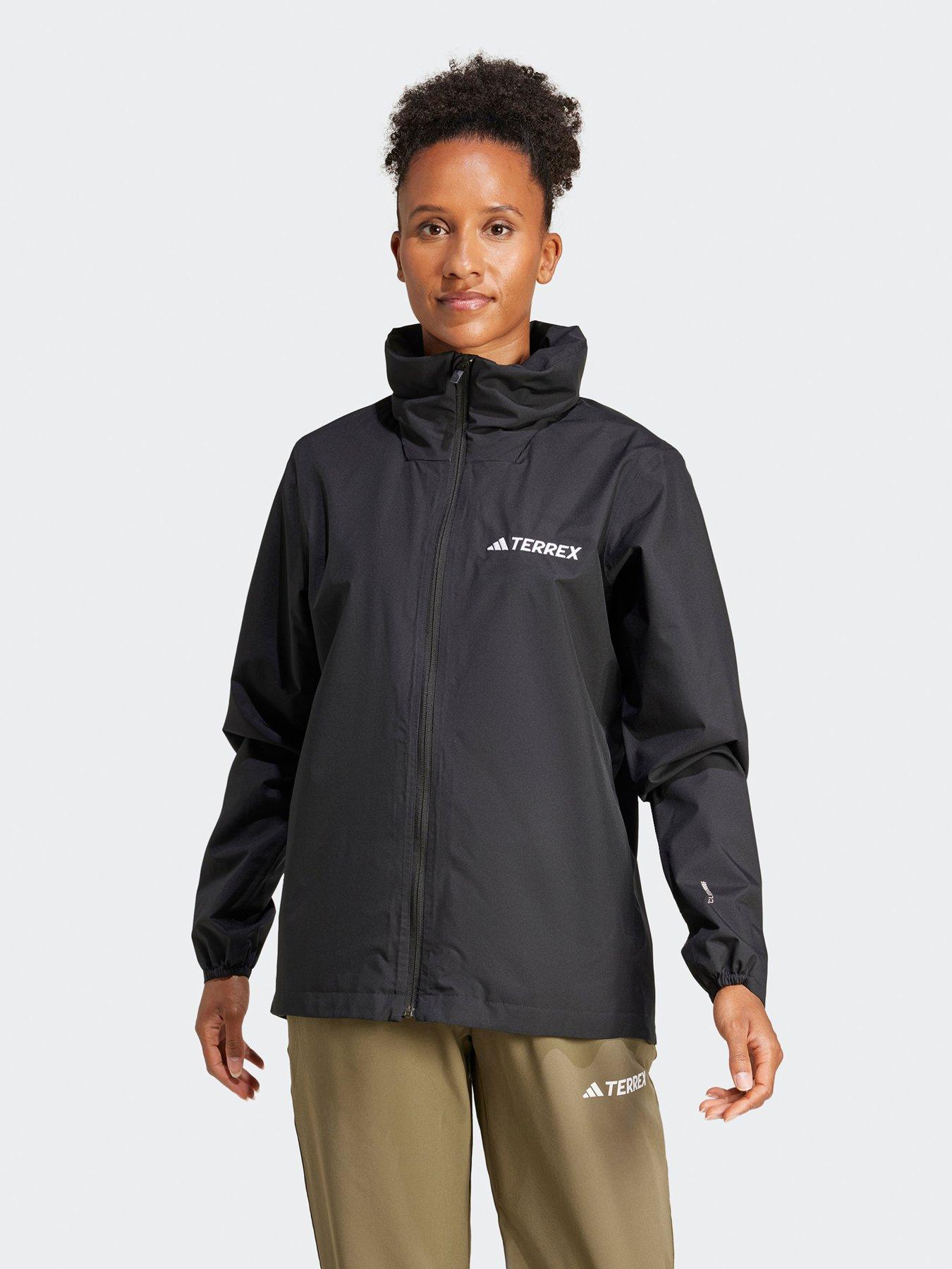 adidas Terrex Womens Outdoor Multi Essentials 2L Rain Jacket - Black