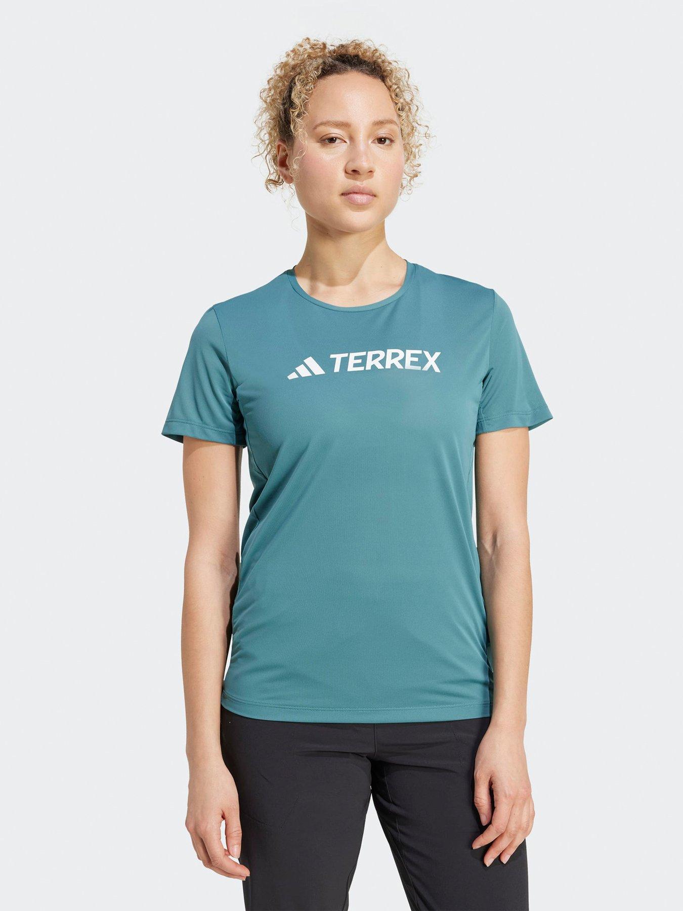 undefined Womens Terrex Multi Climacool Logo Tech T- Shirt - Green