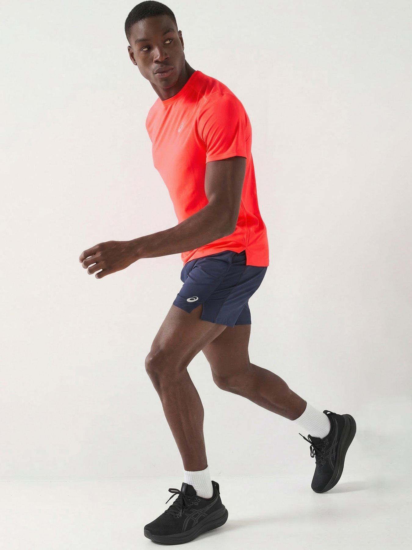 Asics Mens Running Core T-Shirt Red Very