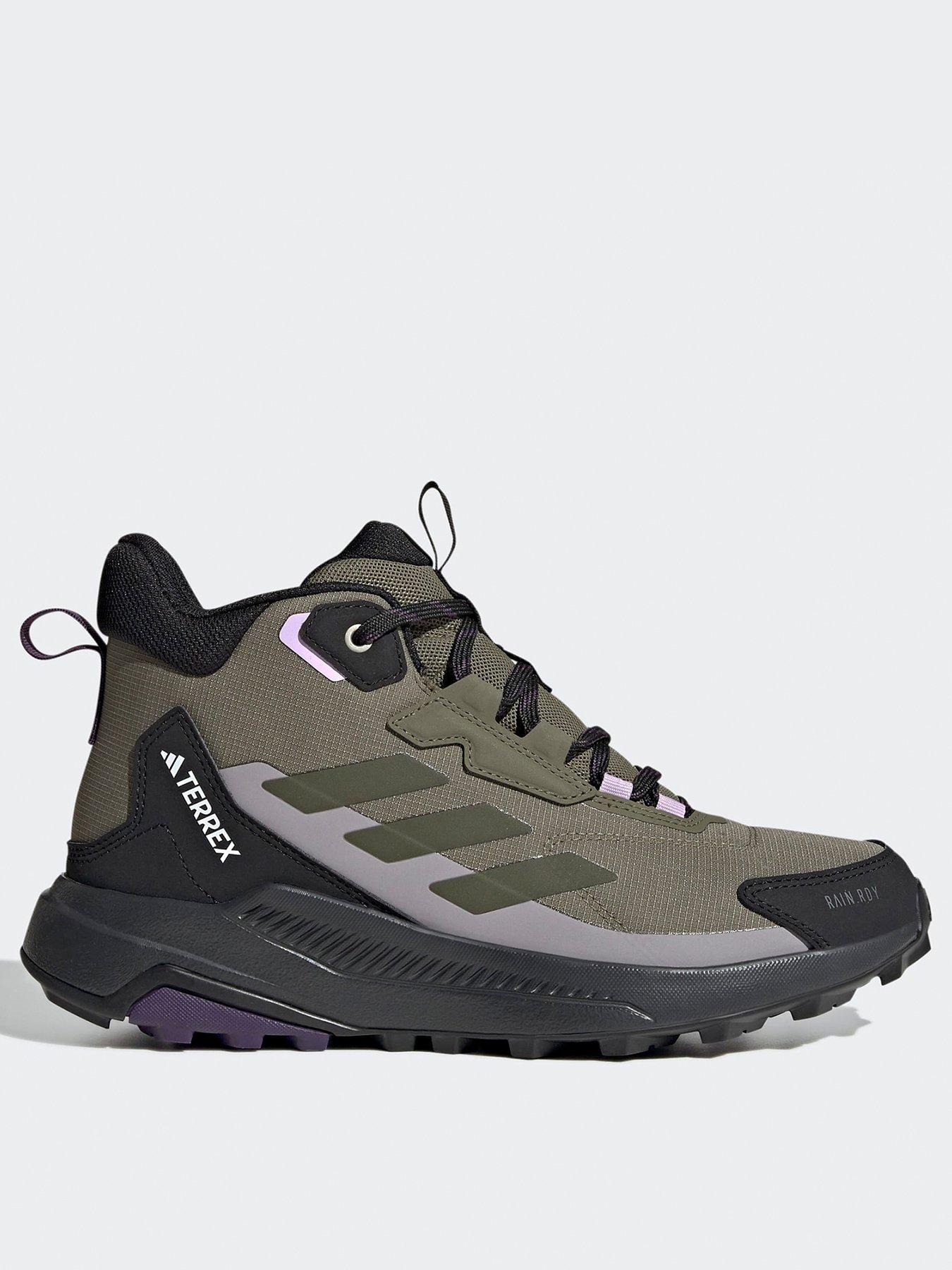 adidas Terrex Womens Terrex Anylander Mid Rain.rdy Hiking Shoes - Green