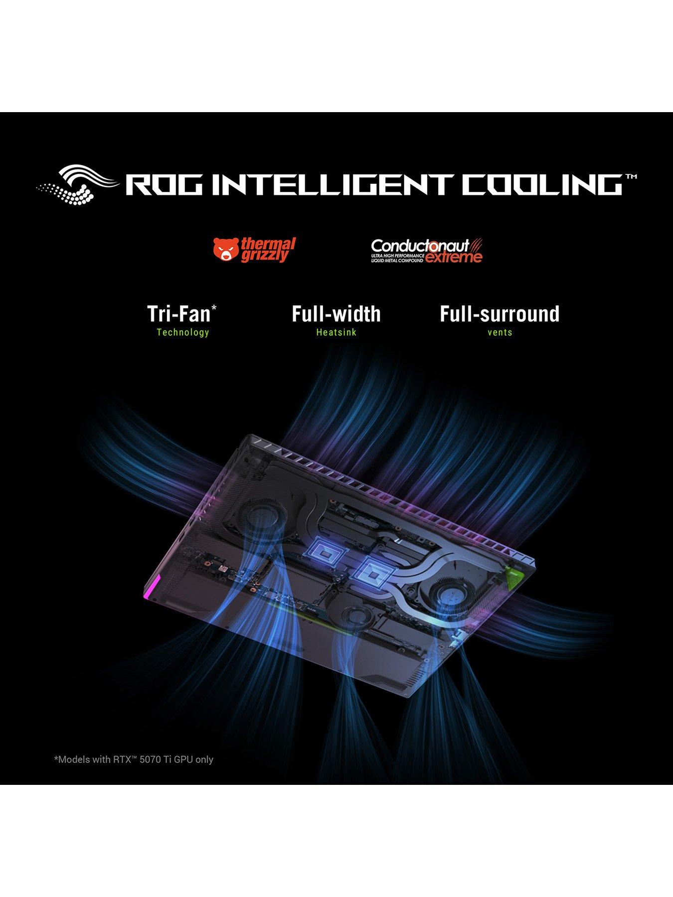 Image 5 of 7 of Asus ROG&nbsp;Strix G16 Gaming Laptop - 16in WUXGA,&nbsp;GeForce RTX 5070 Ti, AMD Ryzen 9, 16GB RAM, 1TB SSD&nbsp;- Grey
