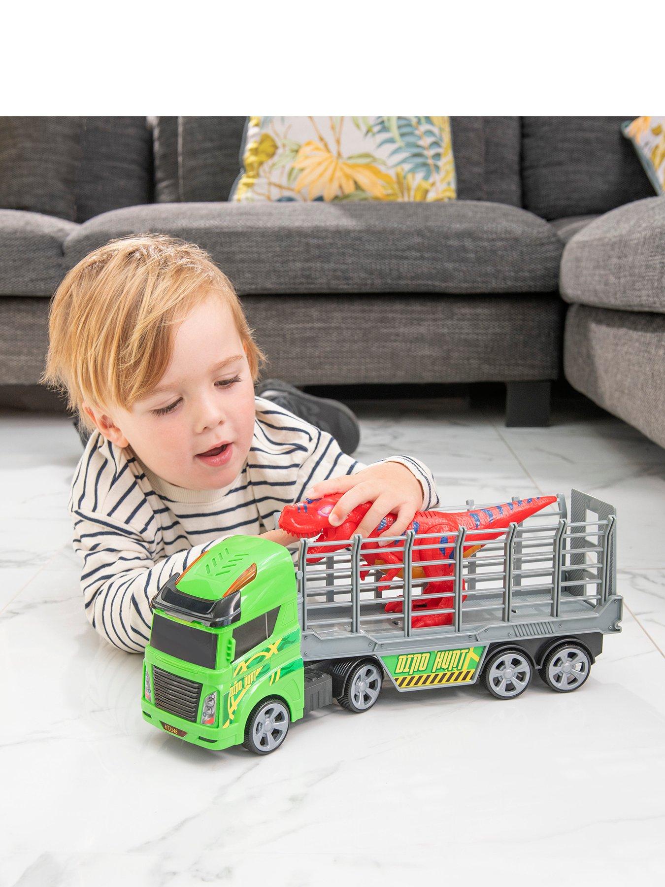 Image 1 of 7 of Teamsterz Light &amp; Sound Dinosaur Transporter