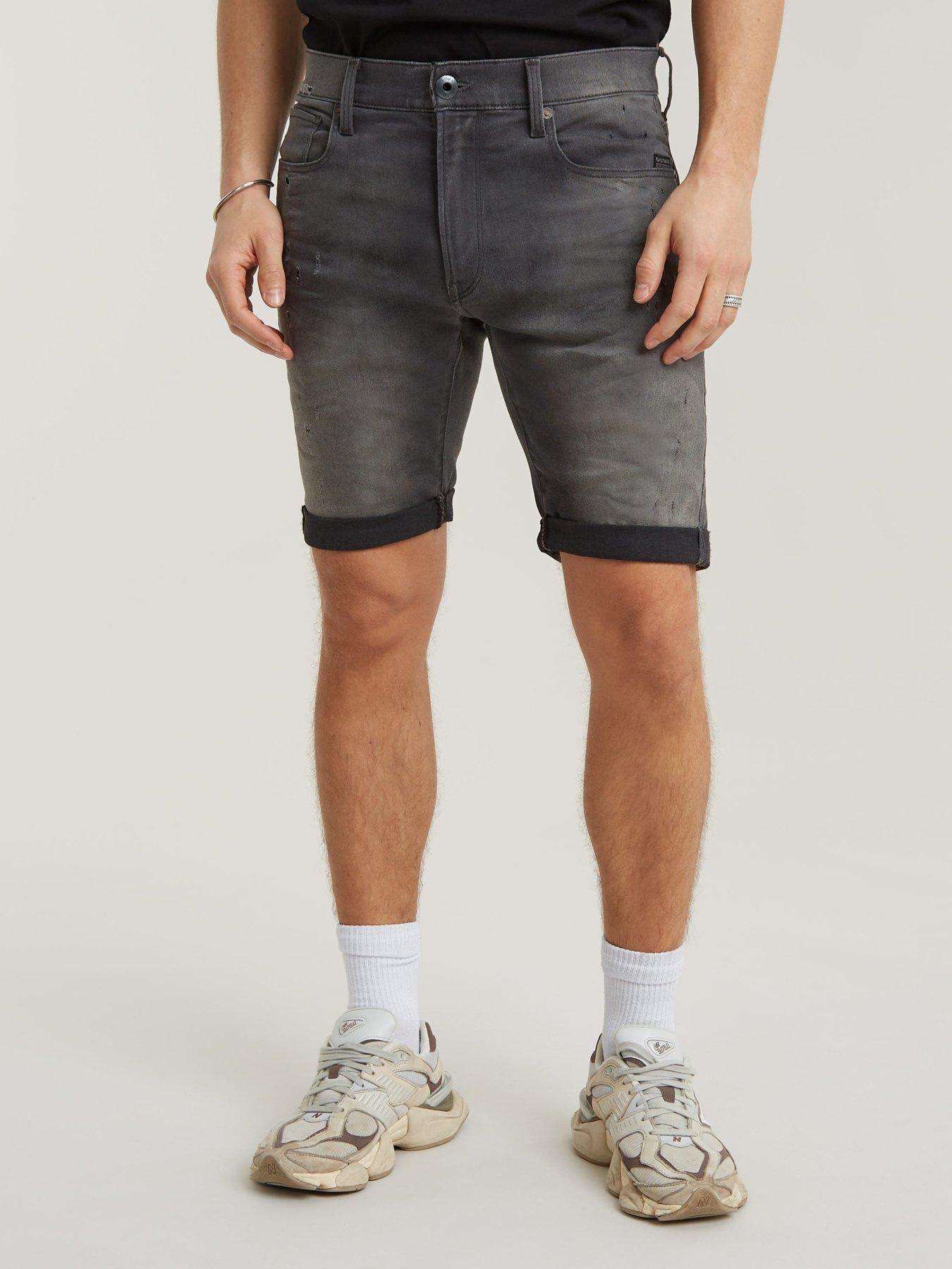 g-star-raw-g-star-slim-fit-denim-shorts--black