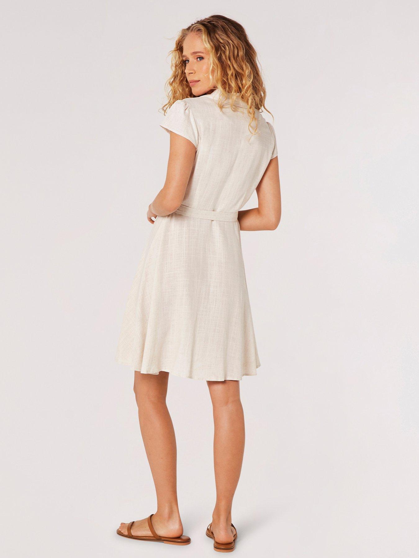 womens linen shift dresses uk Womens Linen Shirt Dress in Navy