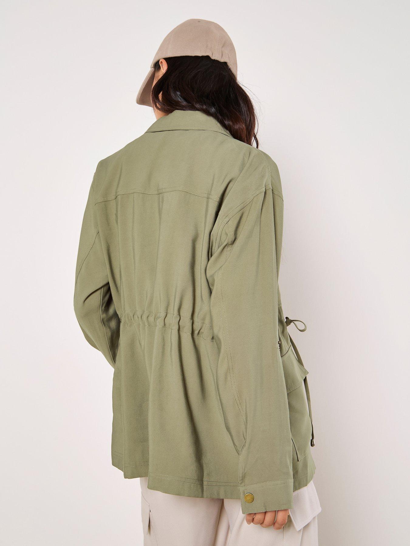 Image 2 of 5 of Apricot Cargo Pocket Twill Jacket